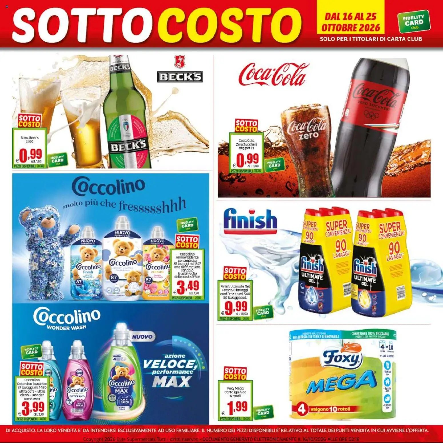 Elite Supermercati volantino
