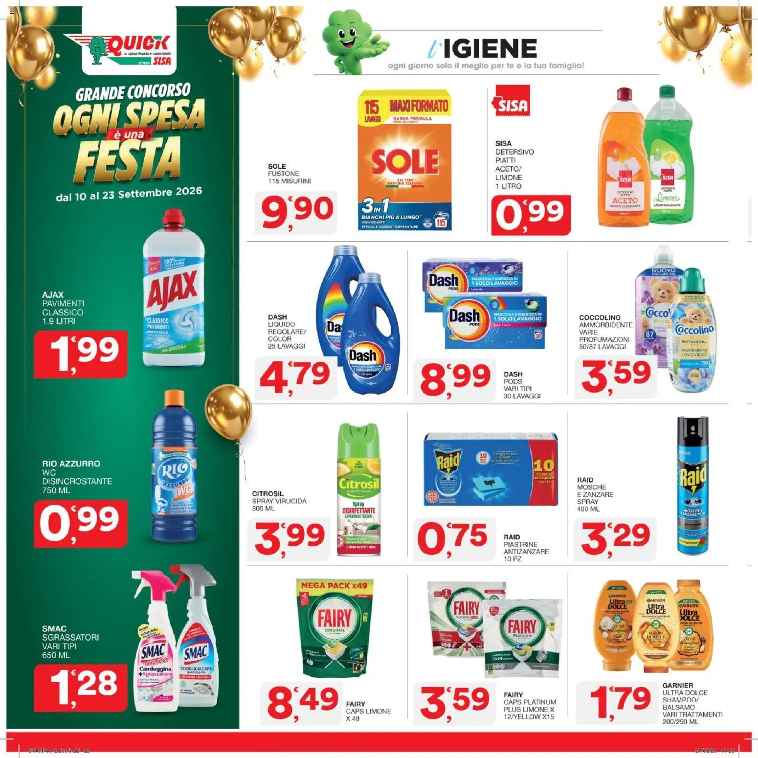 SISA volantino Quick