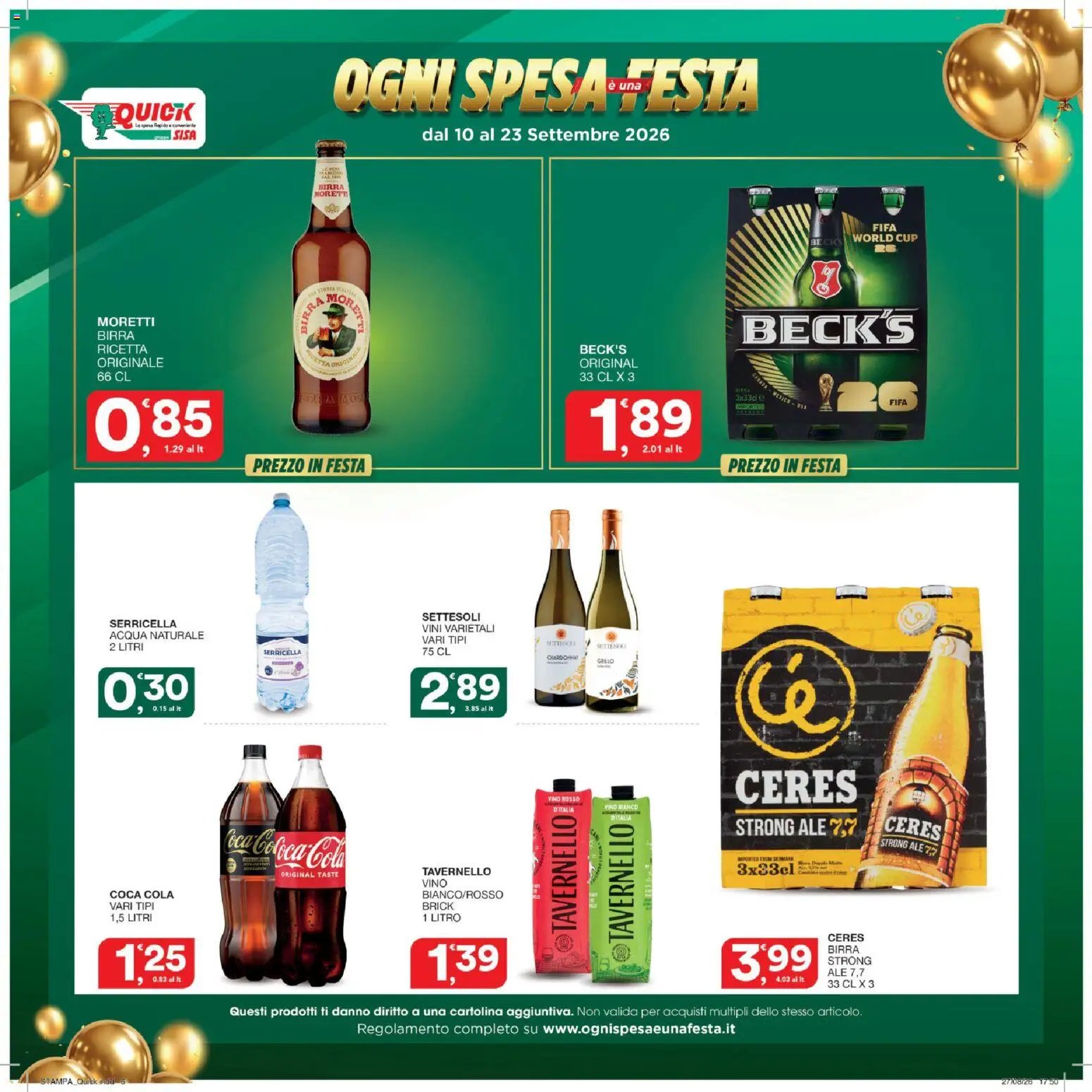SISA volantino Quick