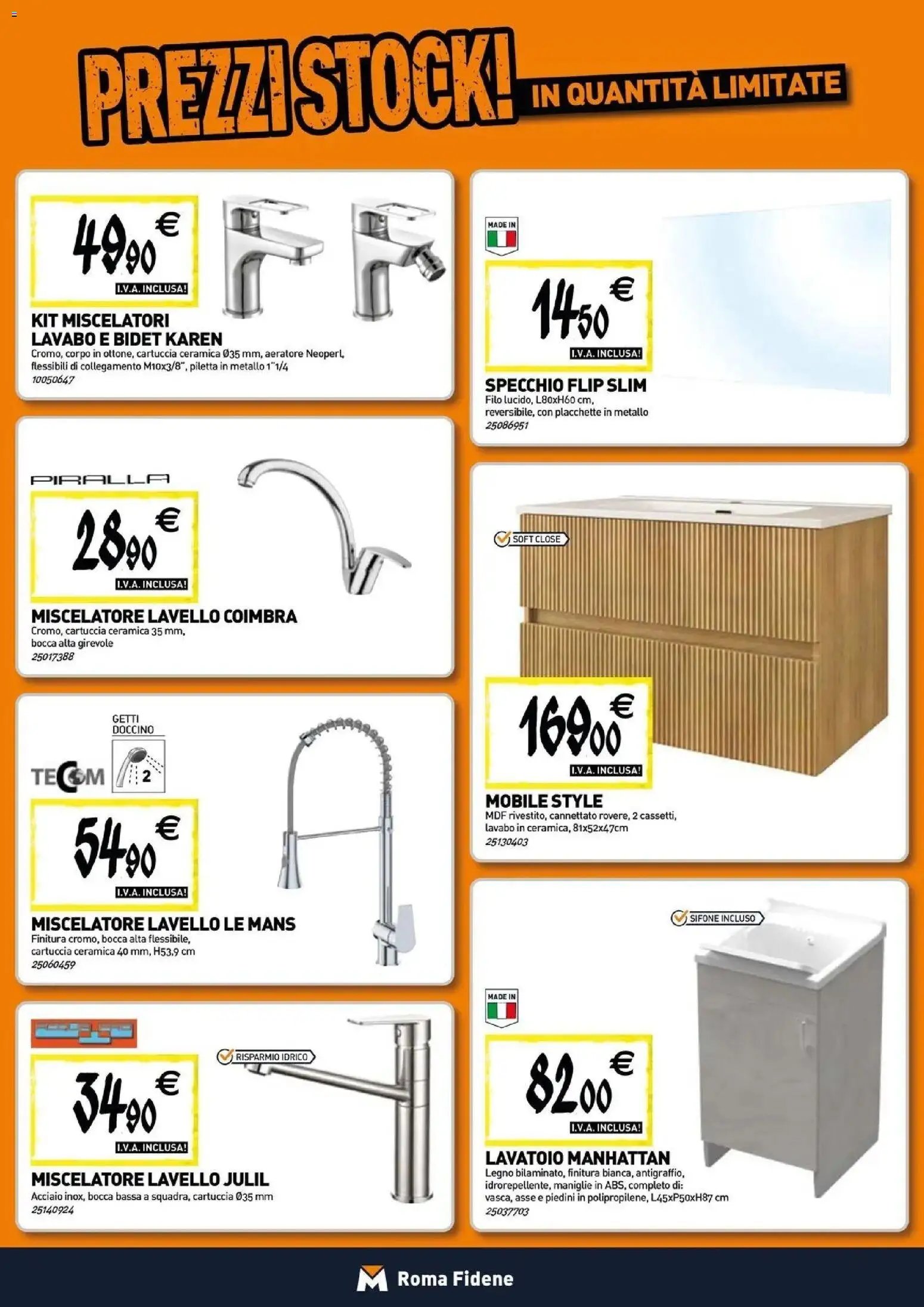 TECNOMAT - Straordinari prezzi stock!