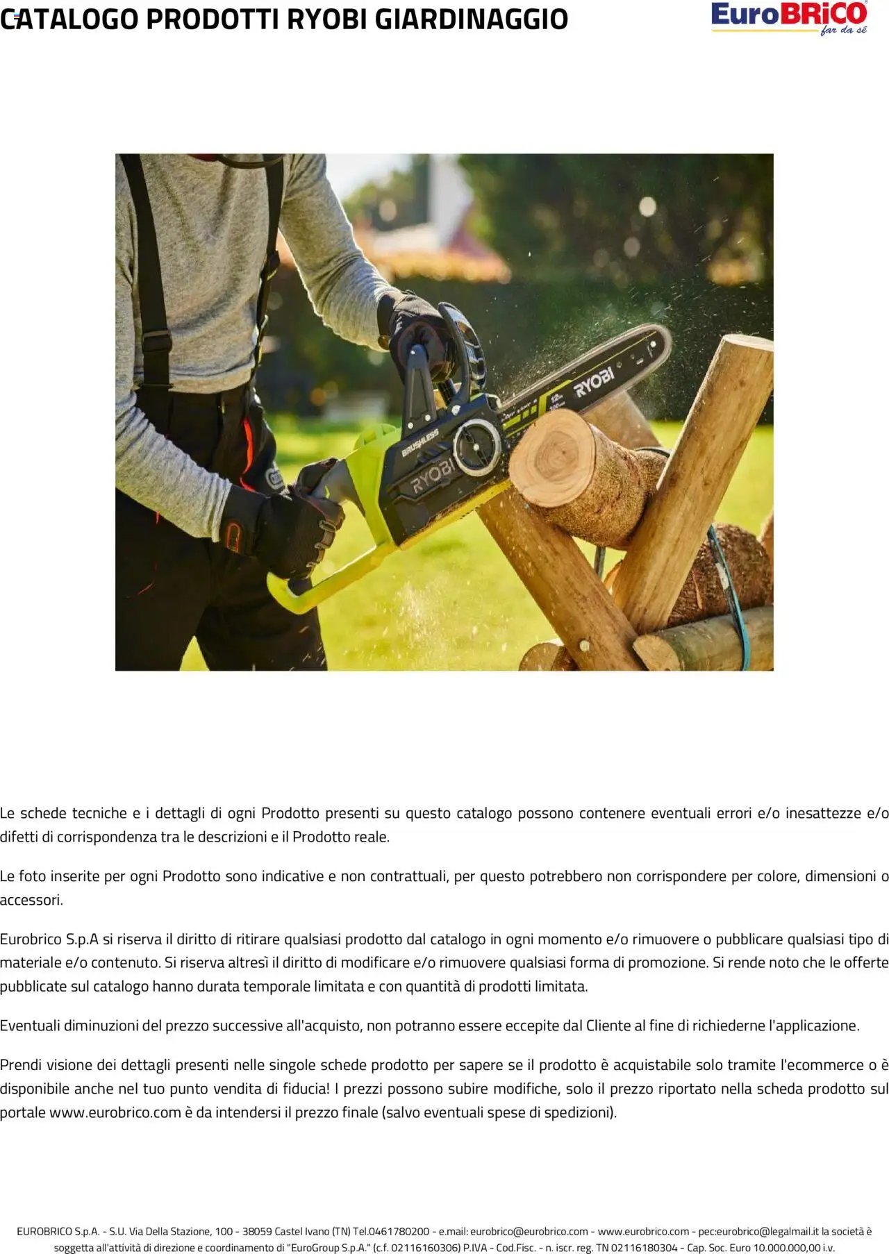 Eurobrico Prodotti Ryobi Giardinaggio catalogo