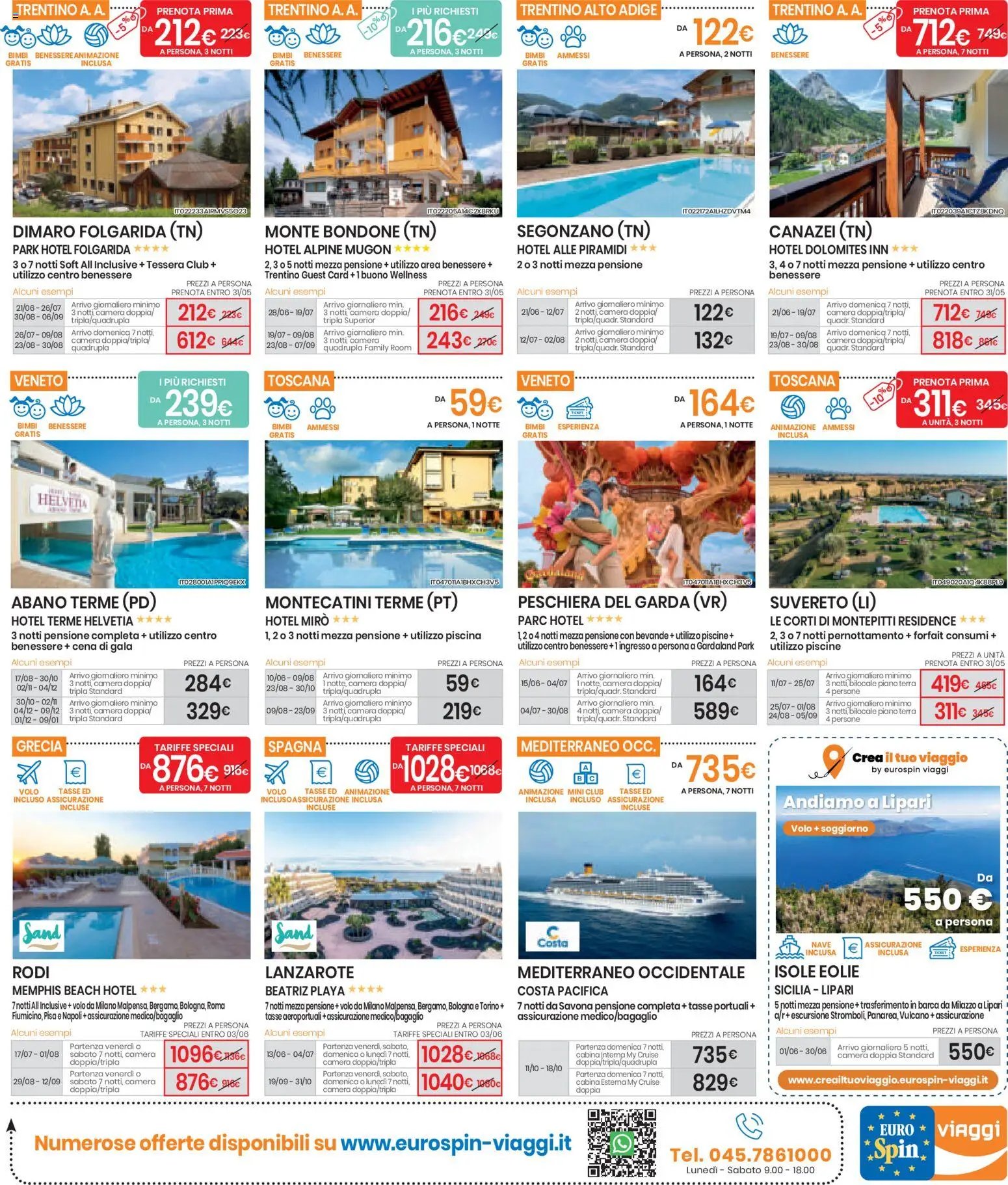 Eurospin volantino Viaggi
