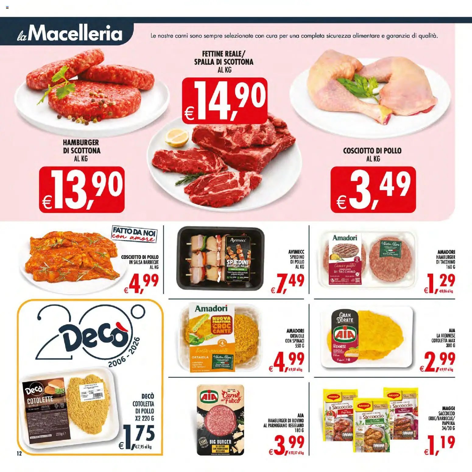 Decò volantino Maxistore, Supermercati Lipari