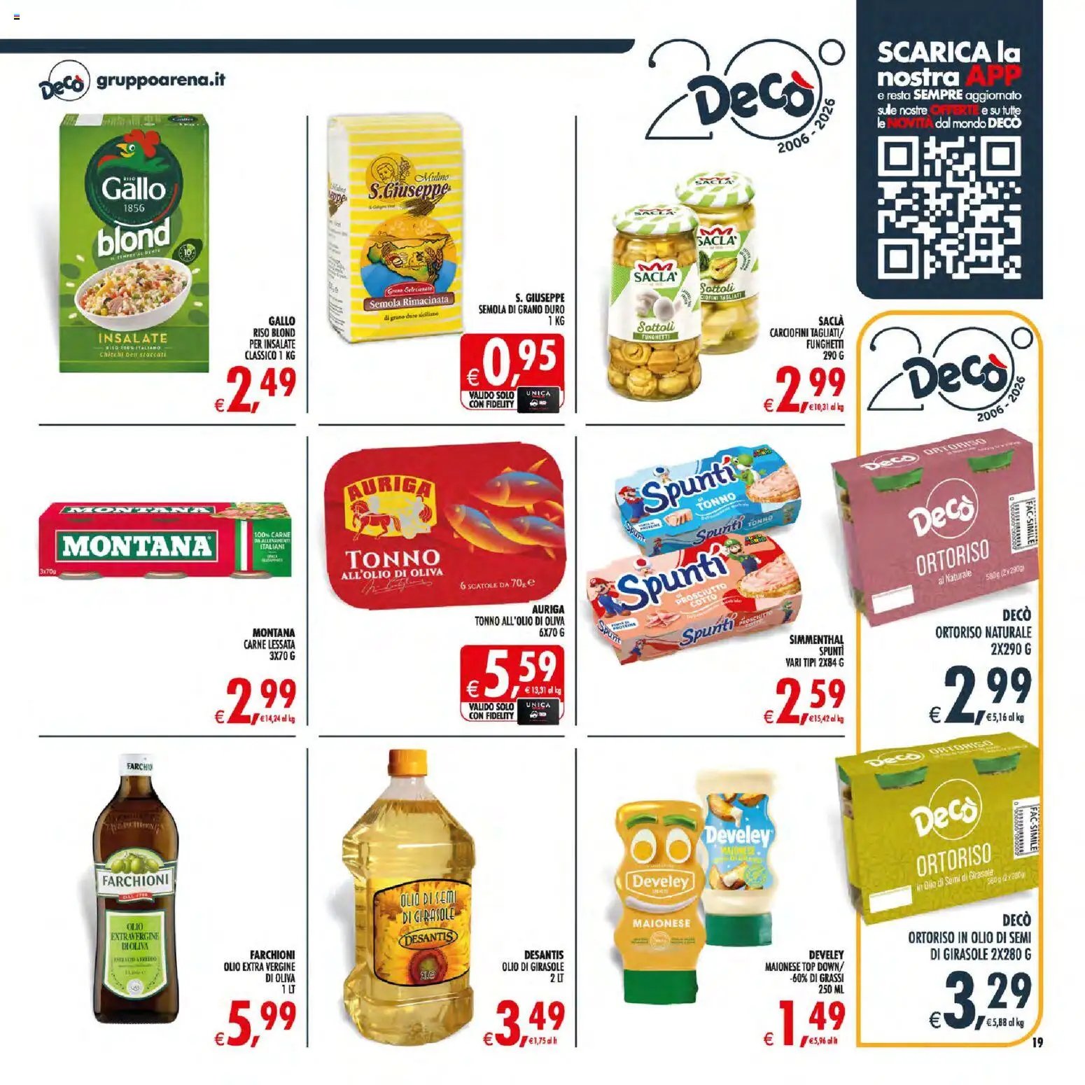 Decò volantino Maxistore, Supermercati Lipari