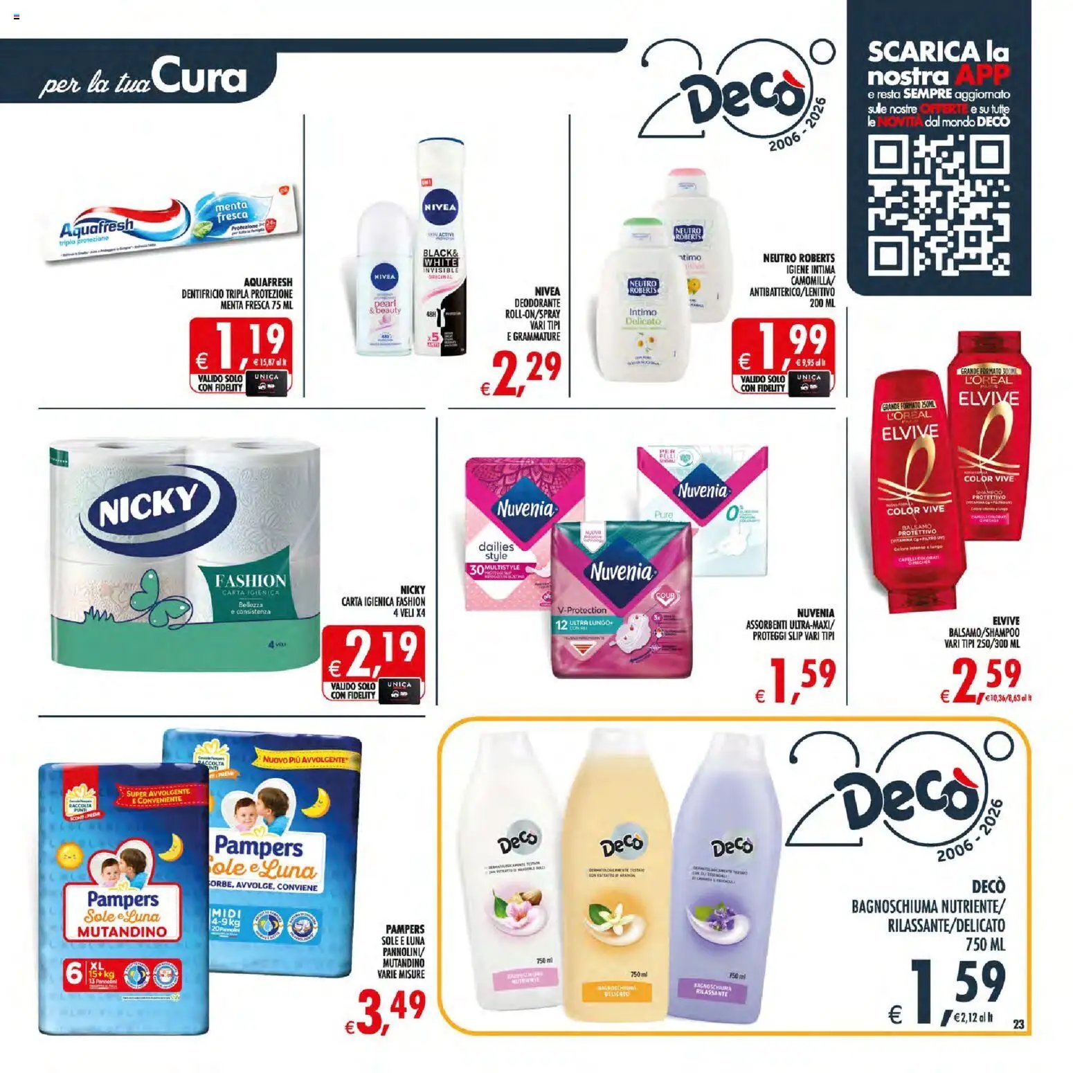 Decò volantino Maxistore, Supermercati Lipari