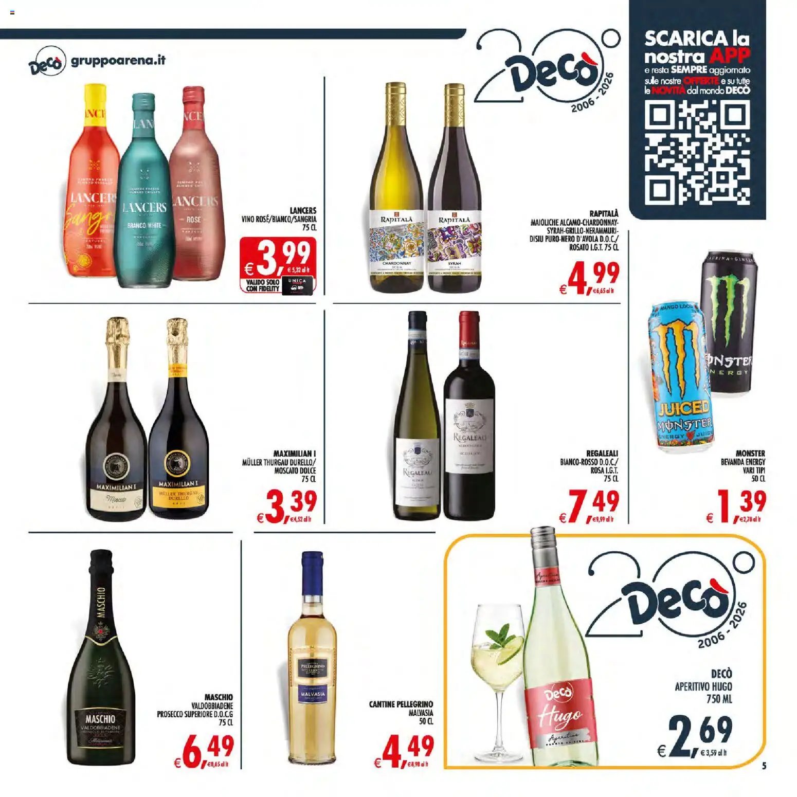 Decò volantino Maxistore, Supermercati Lipari