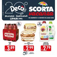 Decò volantino Maxistore, Supermercati Lipari