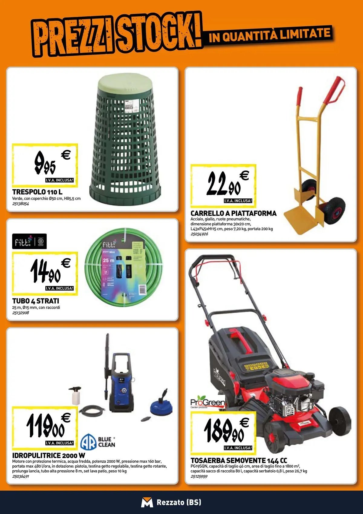 TECNOMAT - Straordinari prezzi stock!