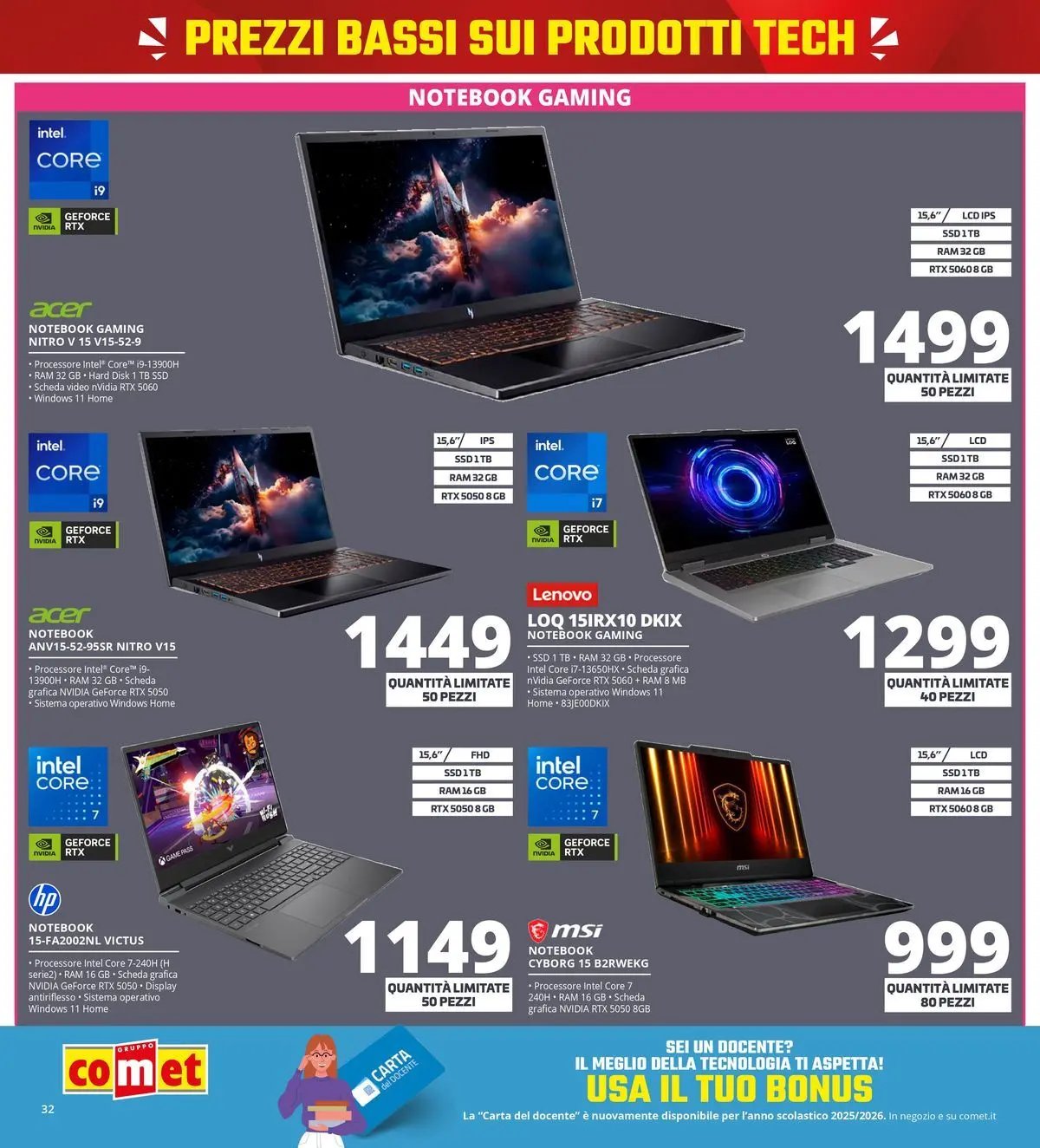Comet volantino Il meno caro costa la metà da Comet (2026-05-21 - 2026-06-03)