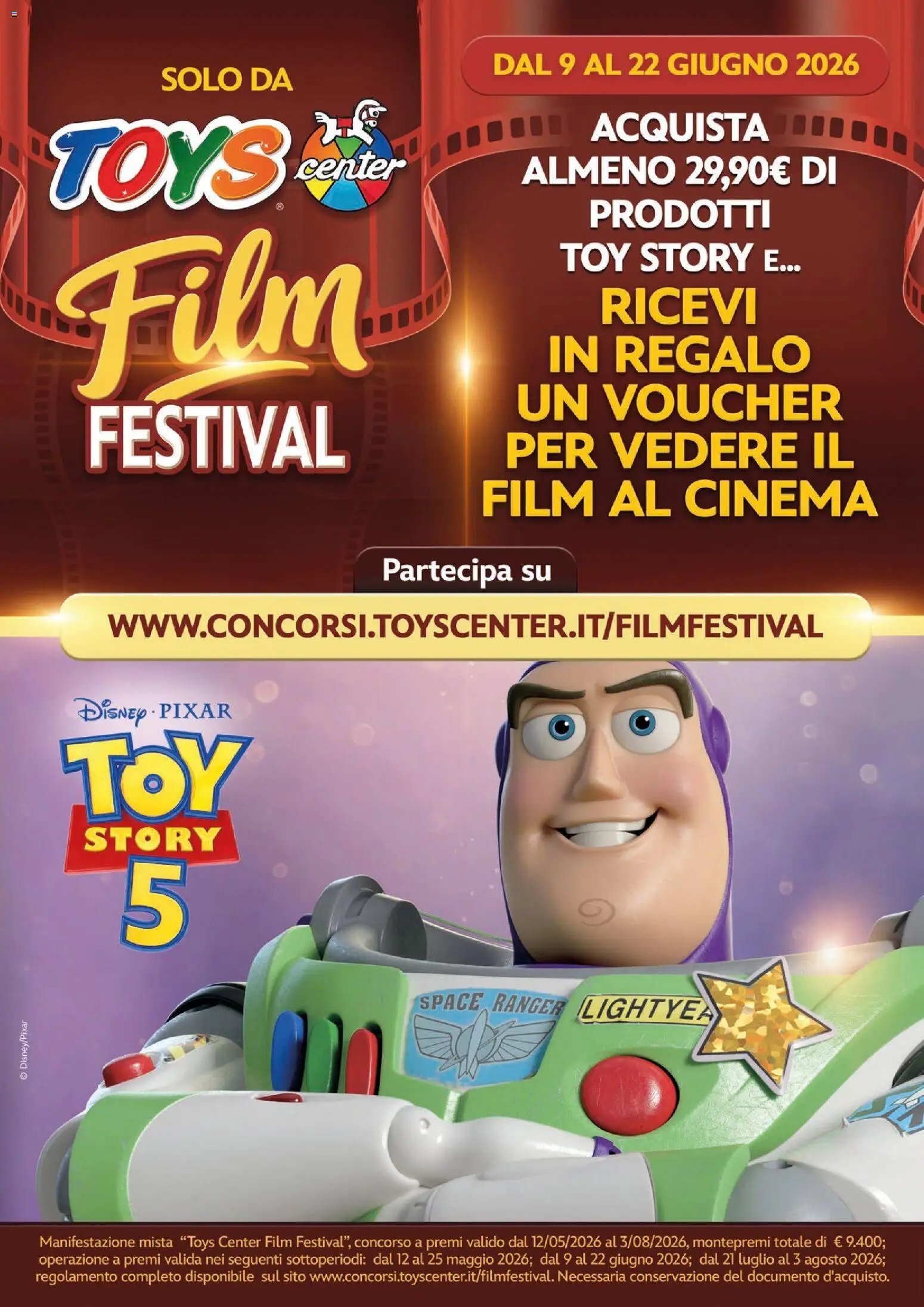 Toys Center volantino Toy Story