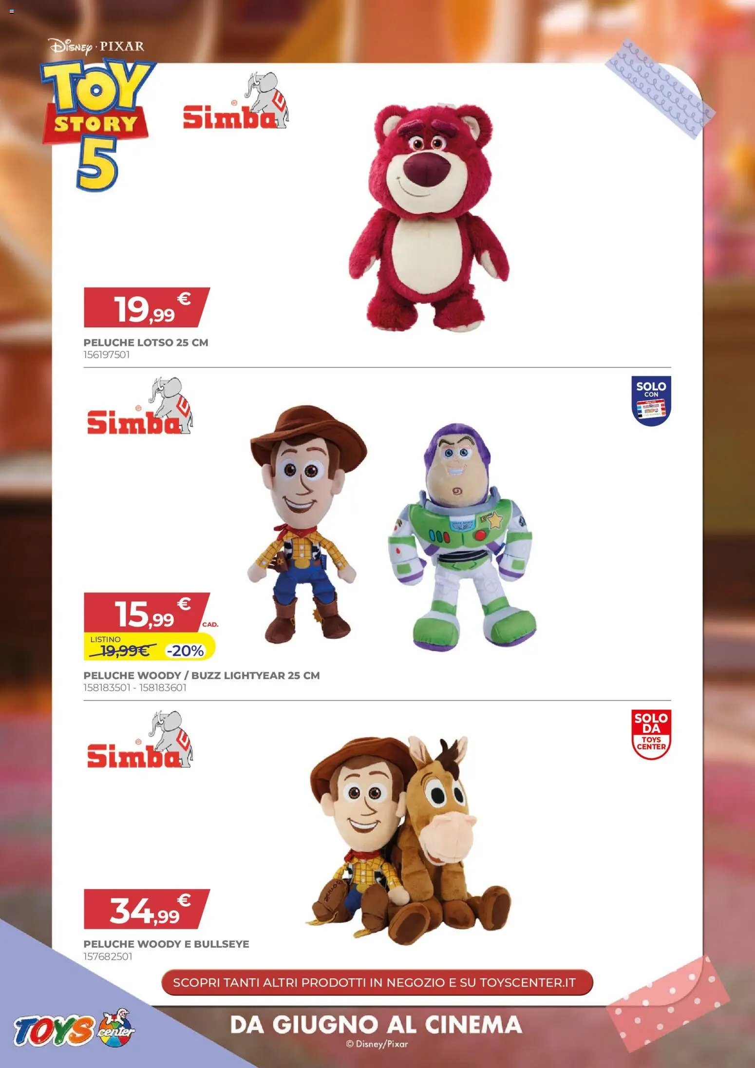 Toys Center volantino Toy Story