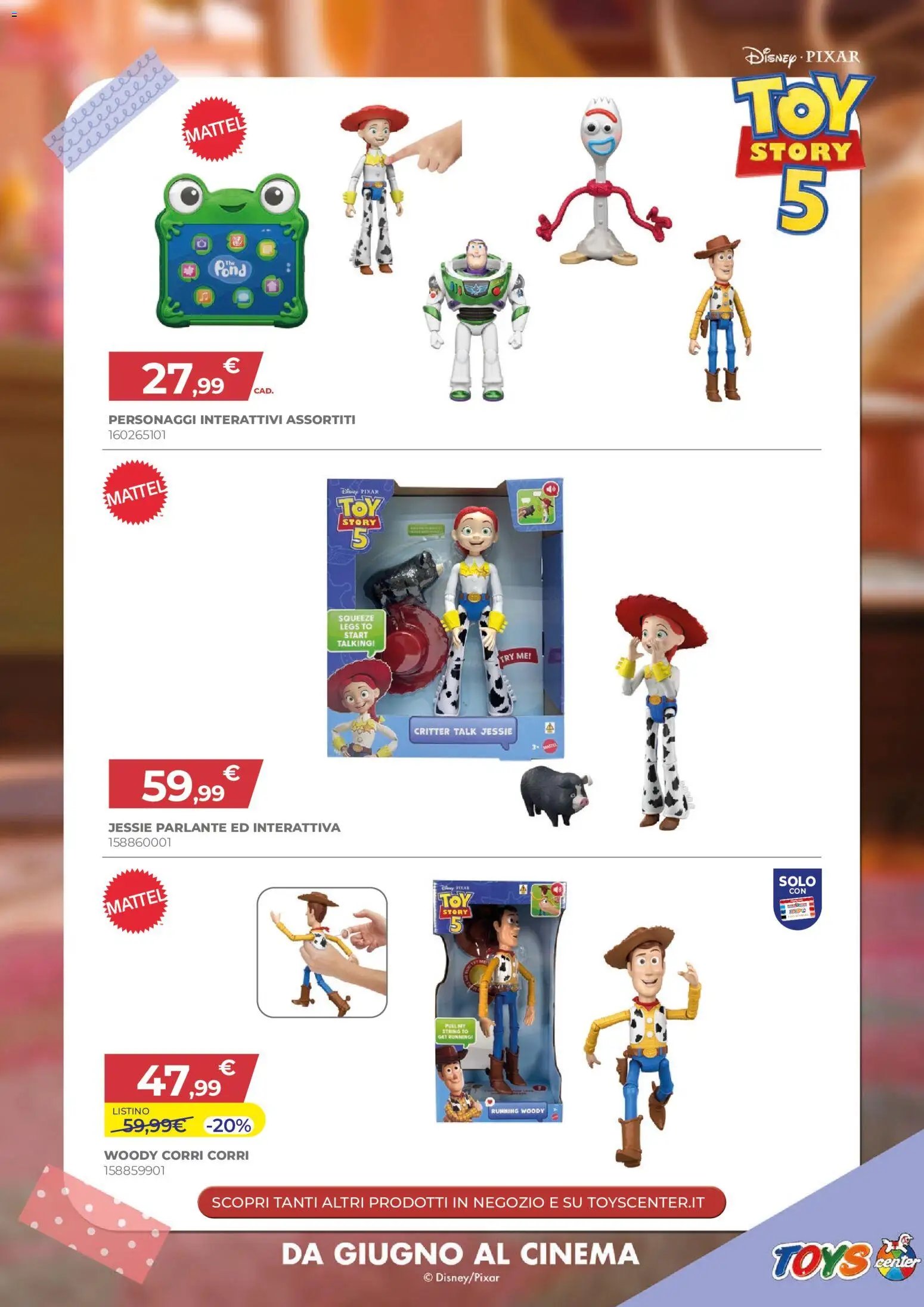 Toys Center volantino Toy Story