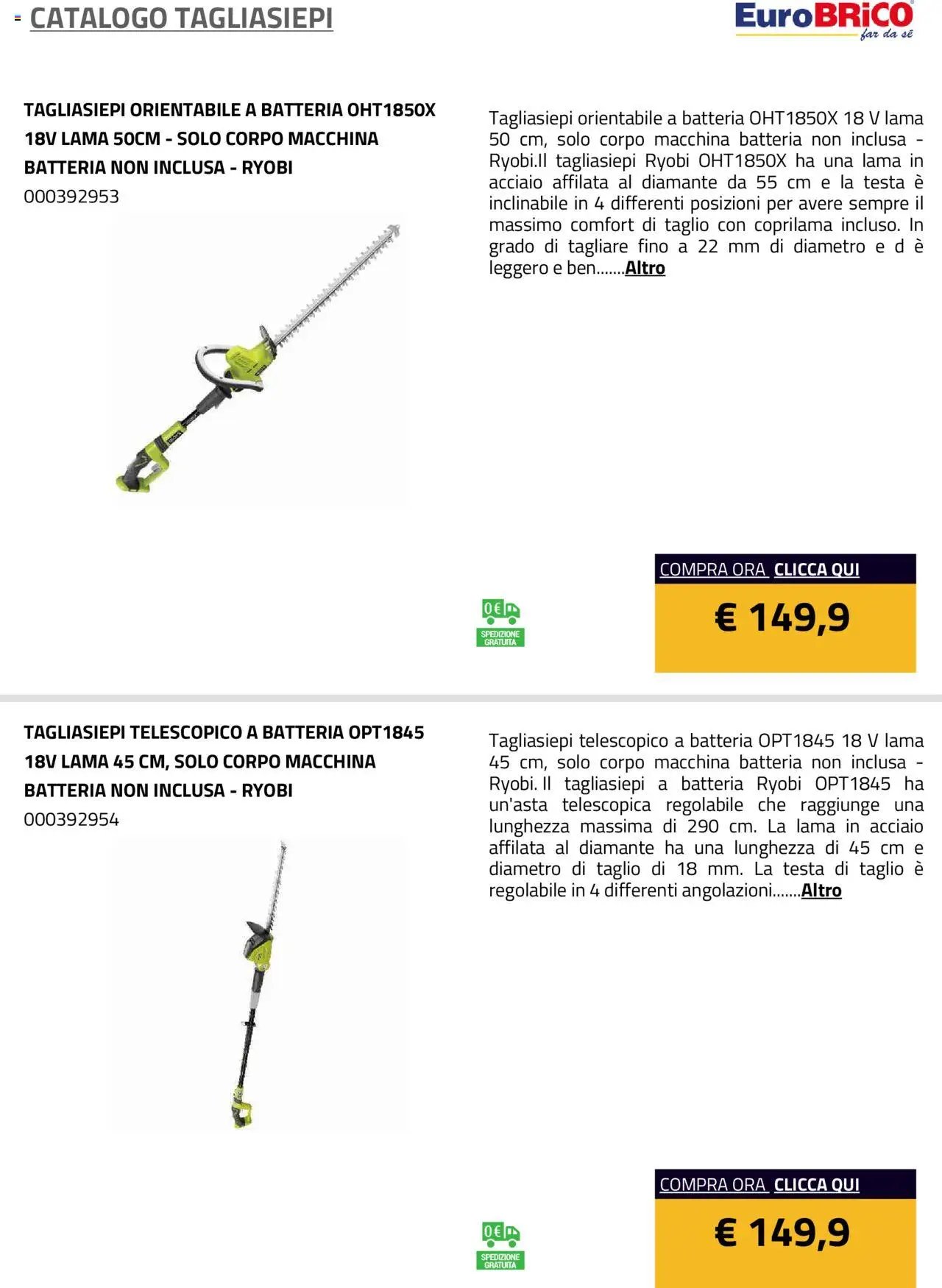 Eurobrico Tagliasiepi catalogo