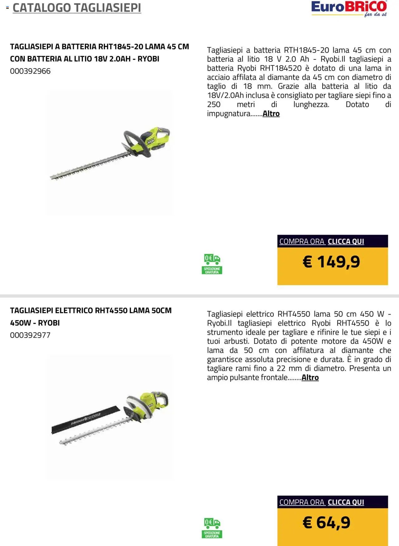 Eurobrico Tagliasiepi catalogo