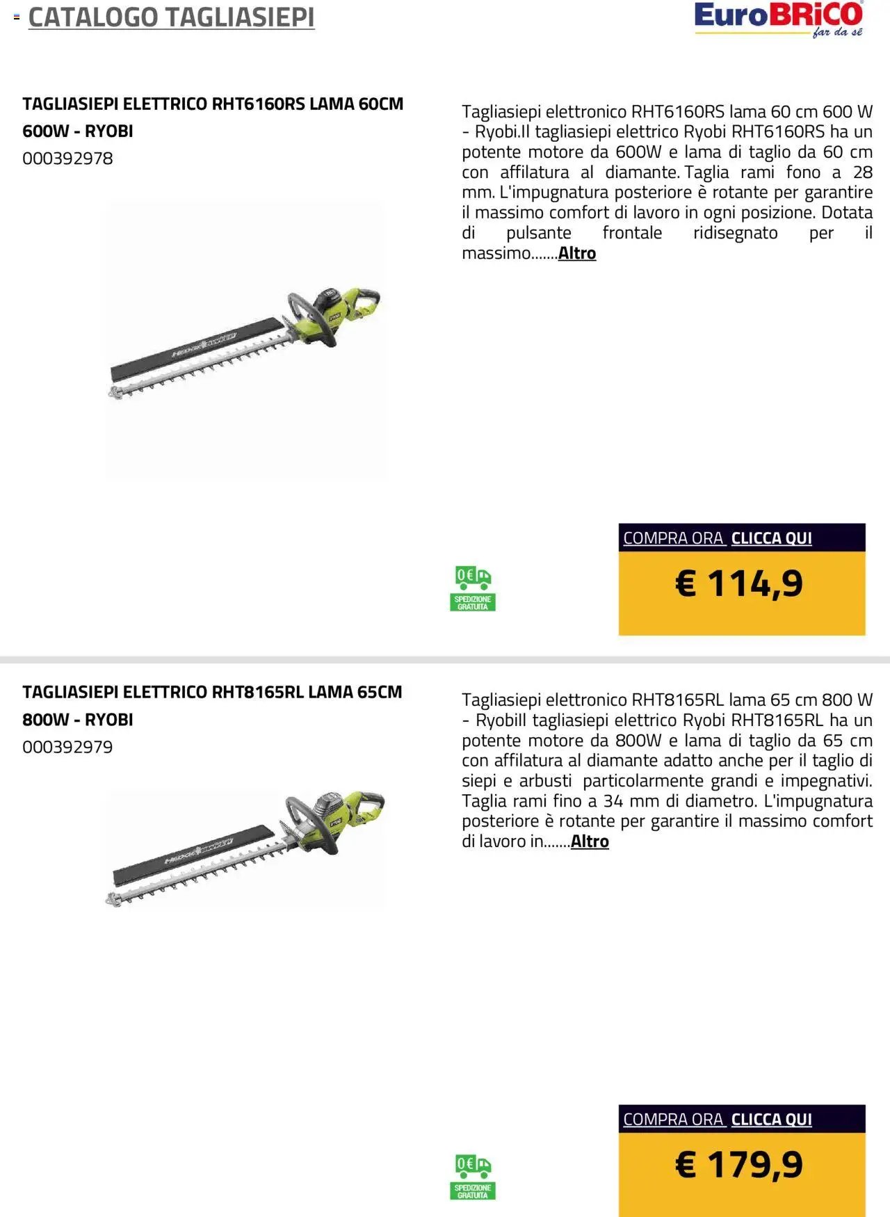 Eurobrico Tagliasiepi catalogo