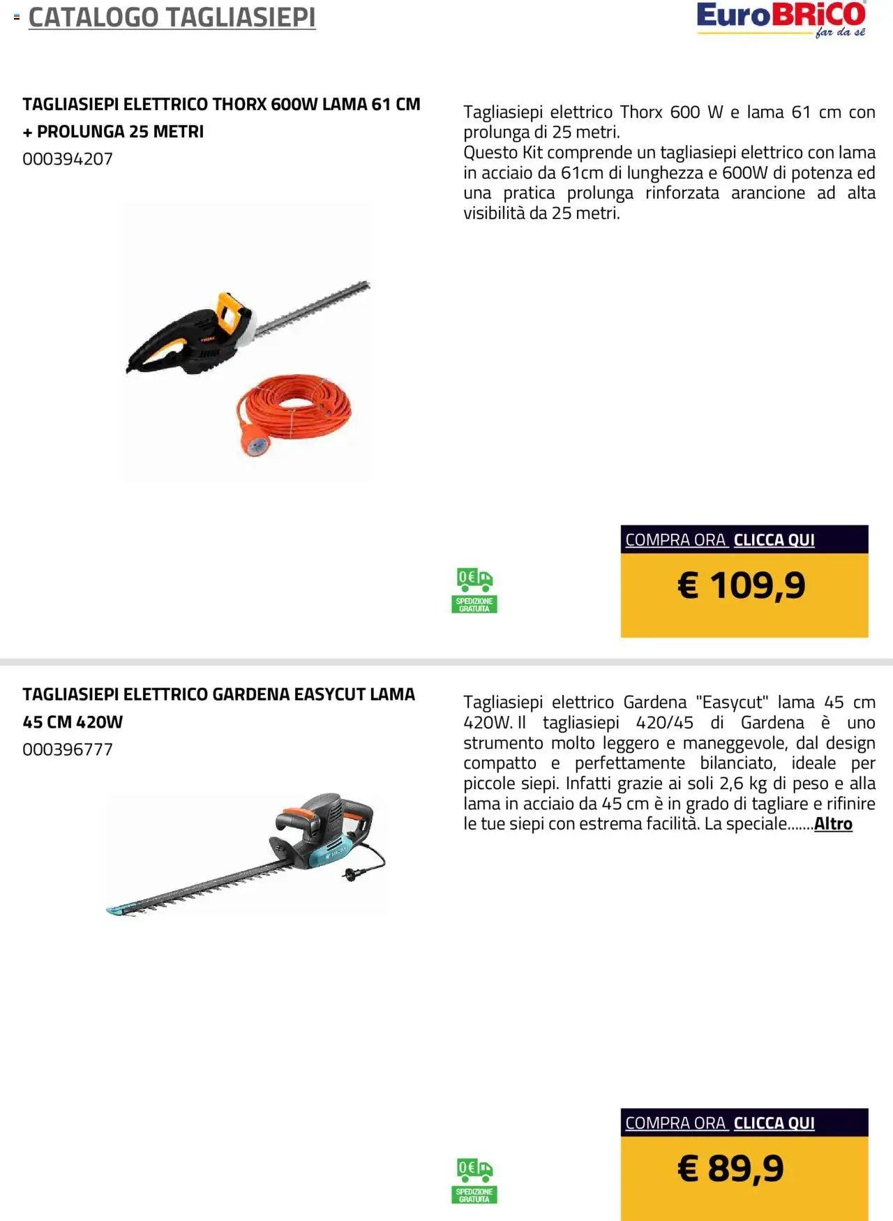Eurobrico Tagliasiepi catalogo