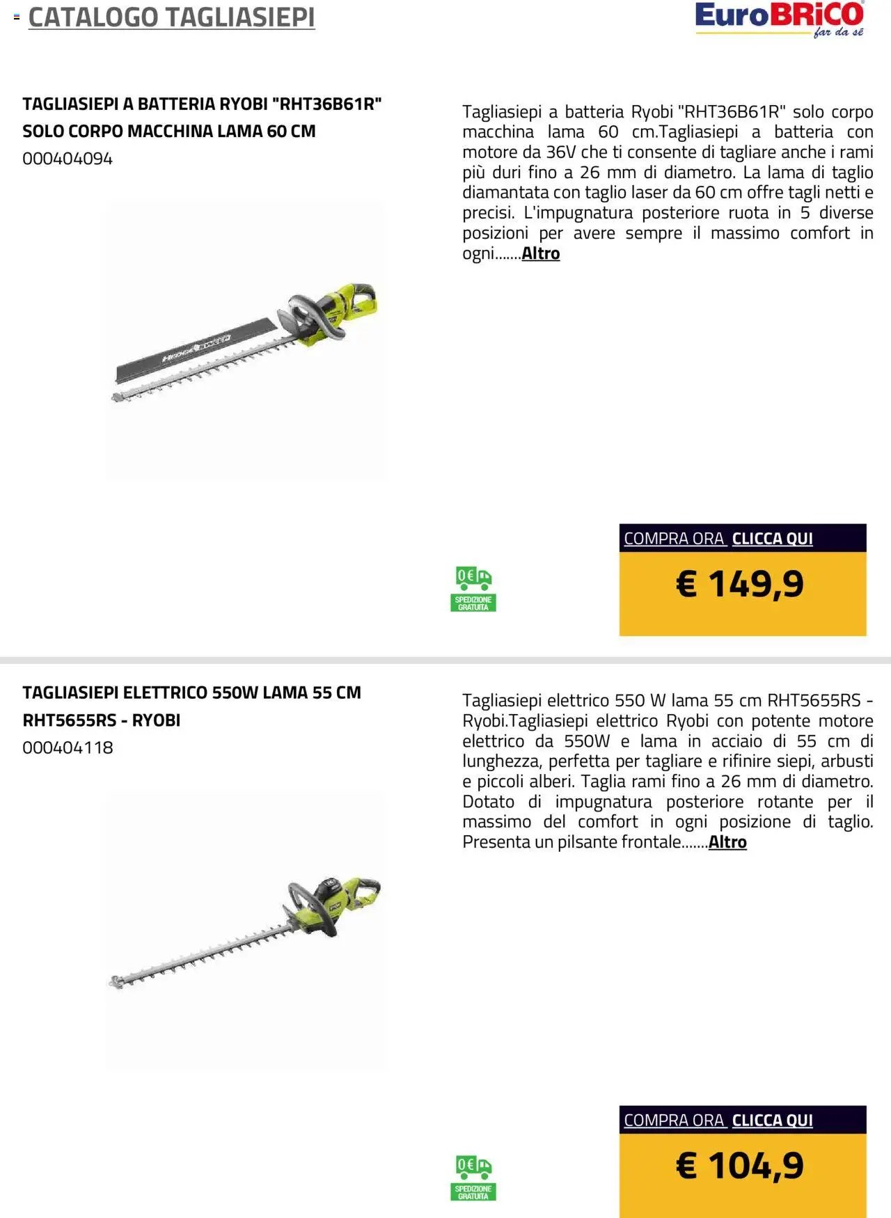 Eurobrico Tagliasiepi catalogo