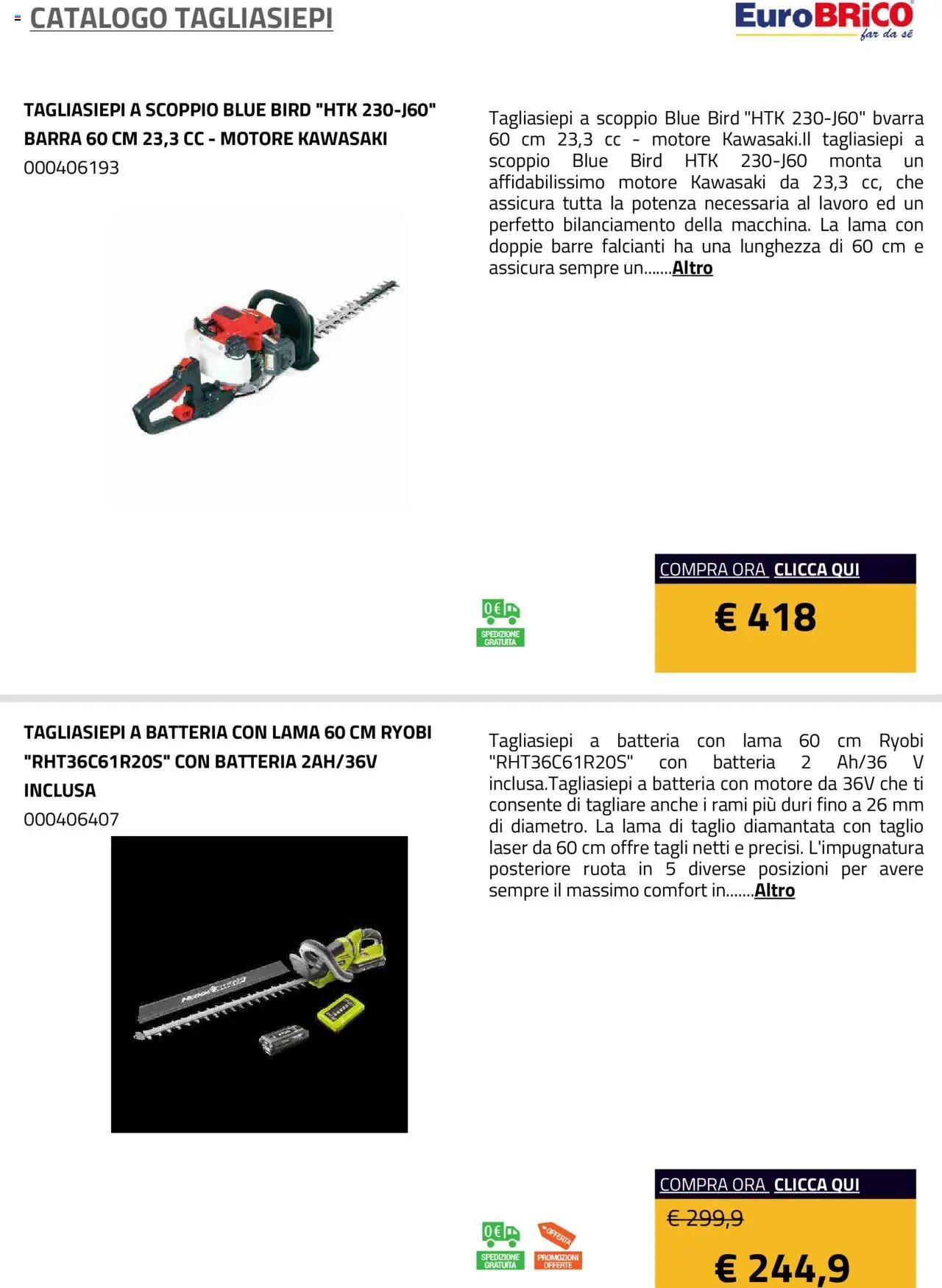 Eurobrico Tagliasiepi catalogo