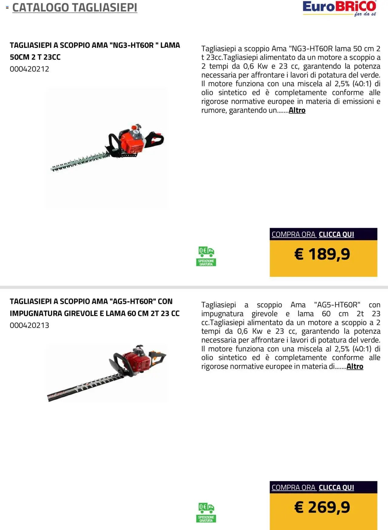 Eurobrico Tagliasiepi catalogo