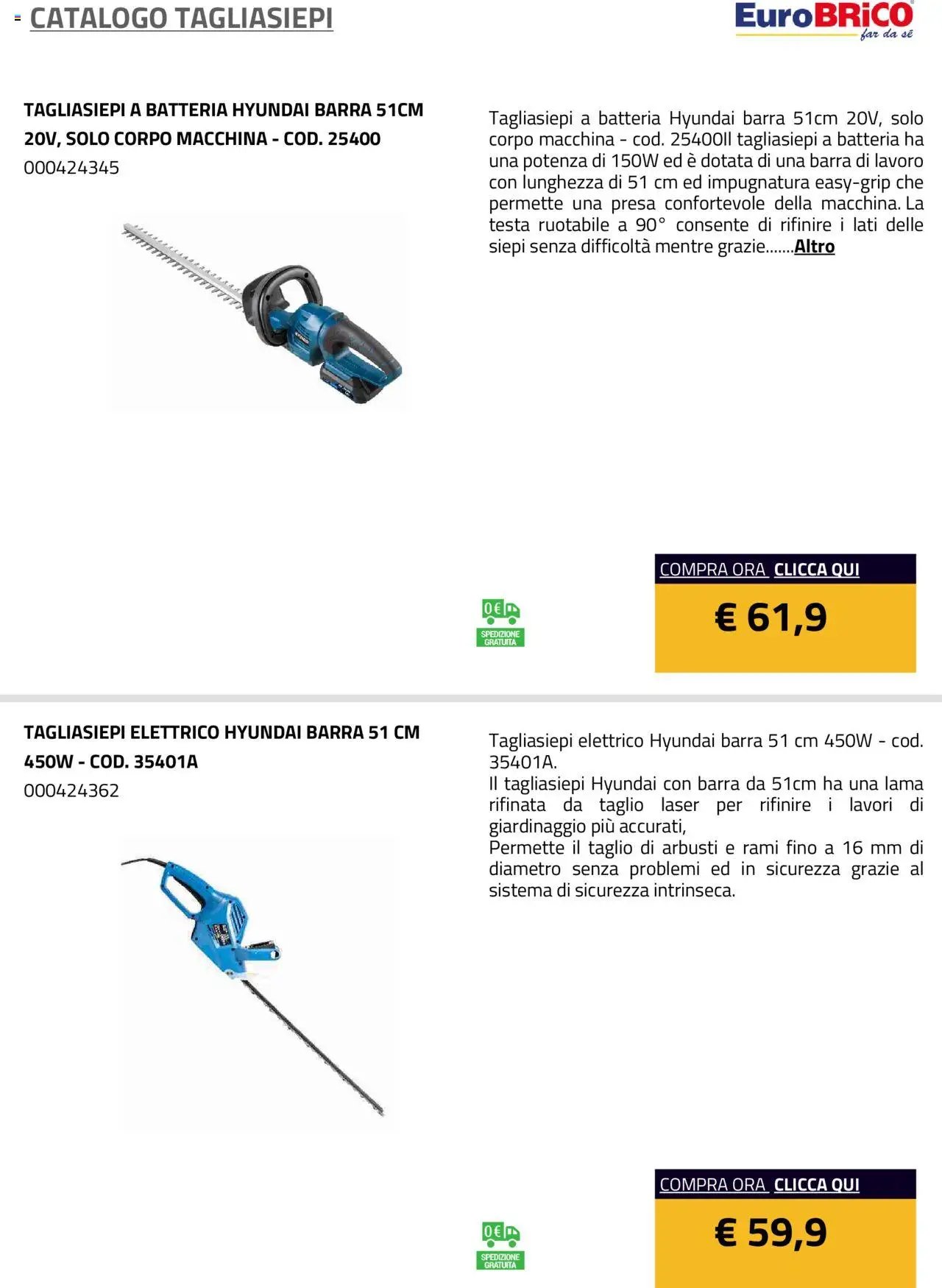 Eurobrico Tagliasiepi catalogo