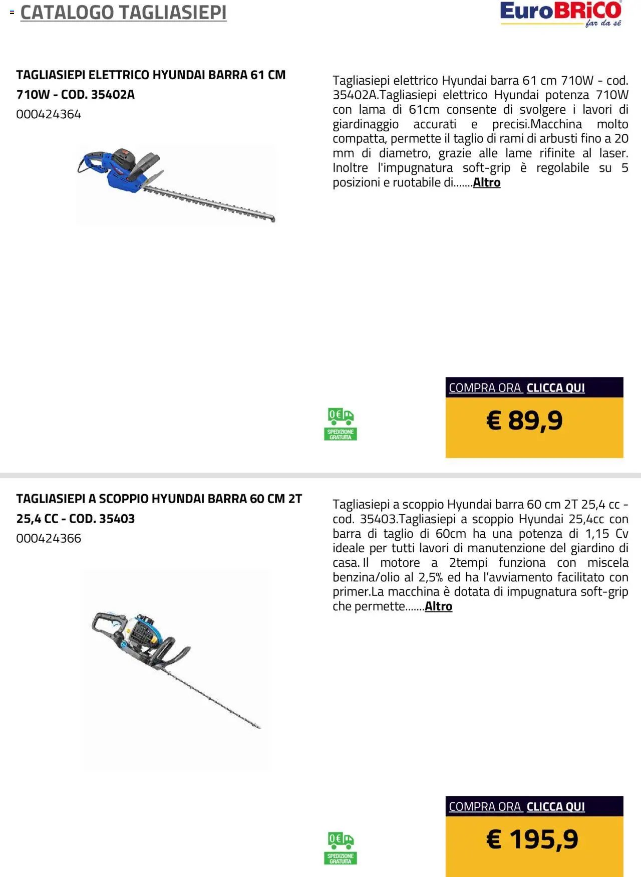 Eurobrico Tagliasiepi catalogo