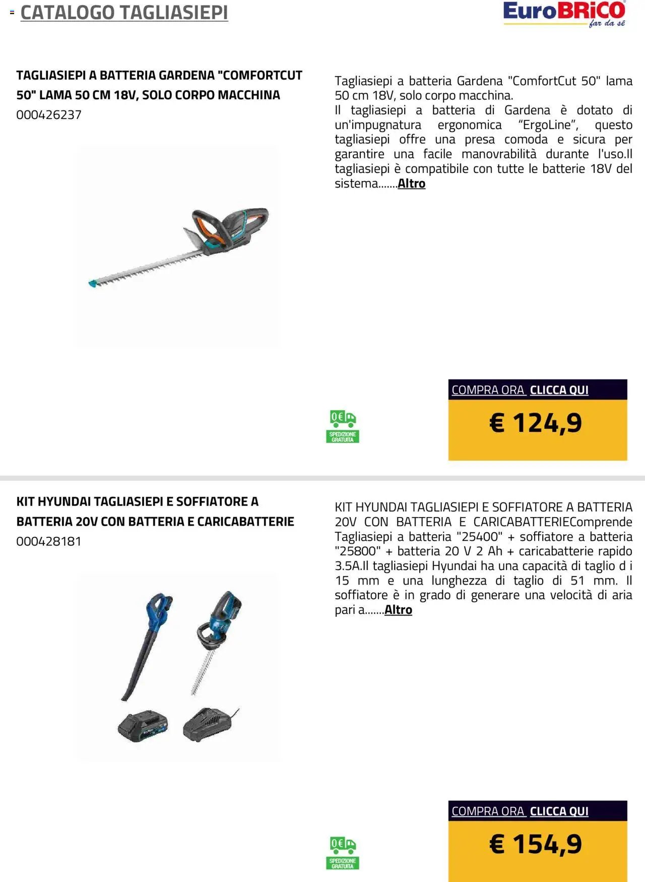 Eurobrico Tagliasiepi catalogo