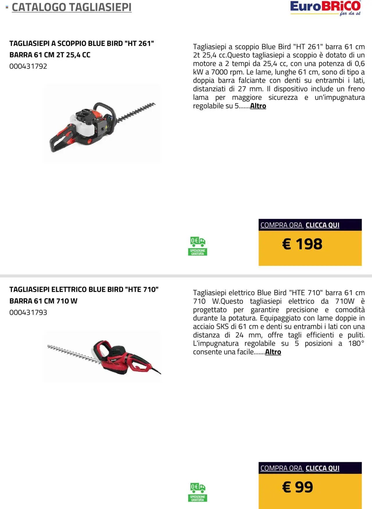 Eurobrico Tagliasiepi catalogo