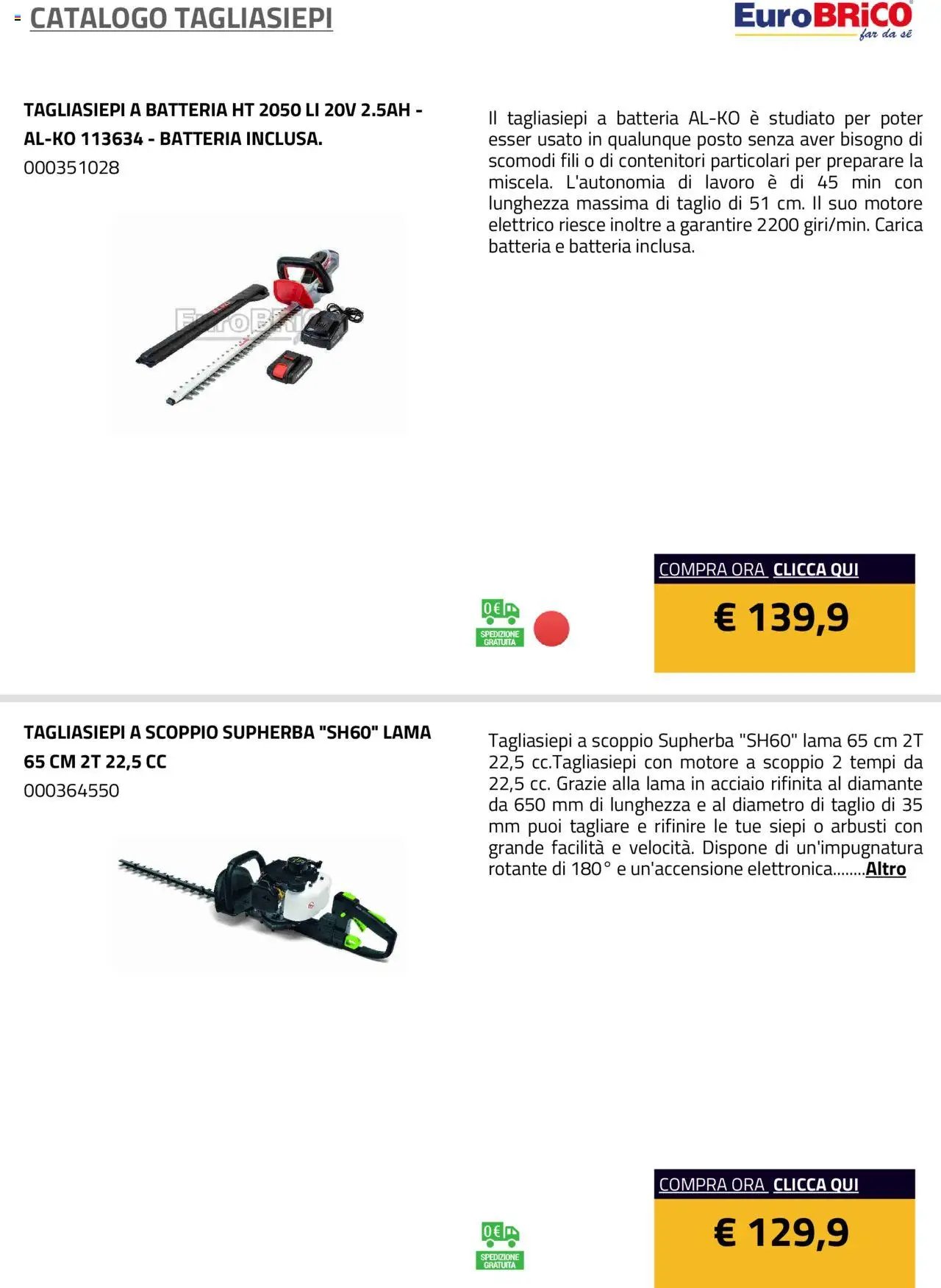 Eurobrico Tagliasiepi catalogo