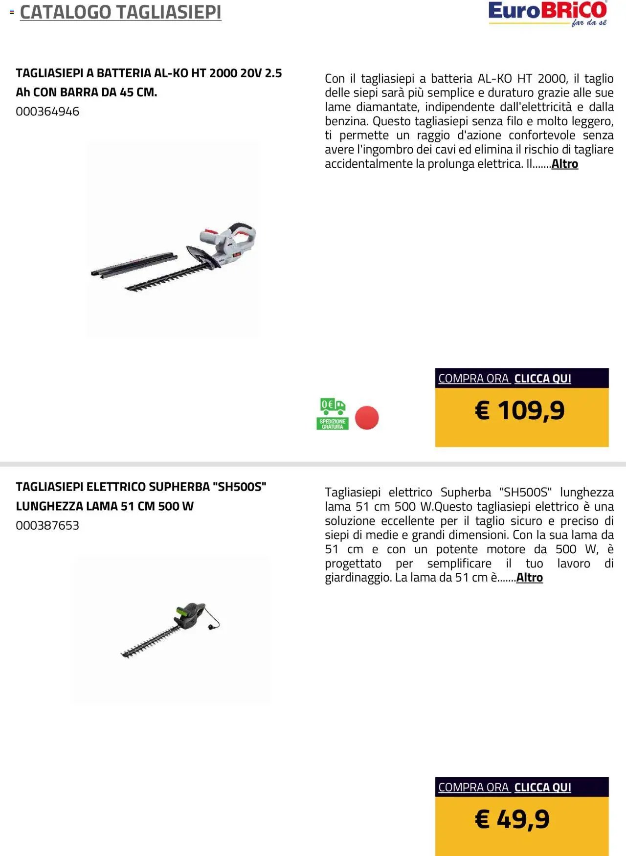 Eurobrico Tagliasiepi catalogo