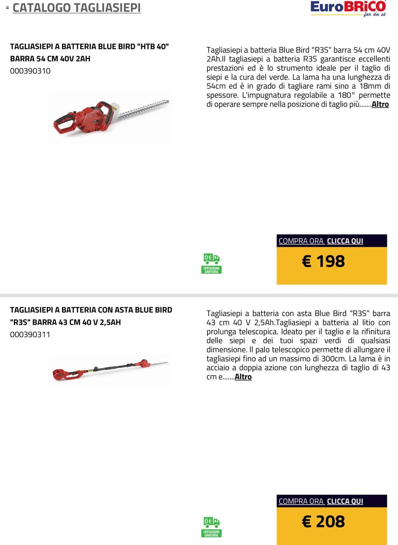 Eurobrico Tagliasiepi catalogo