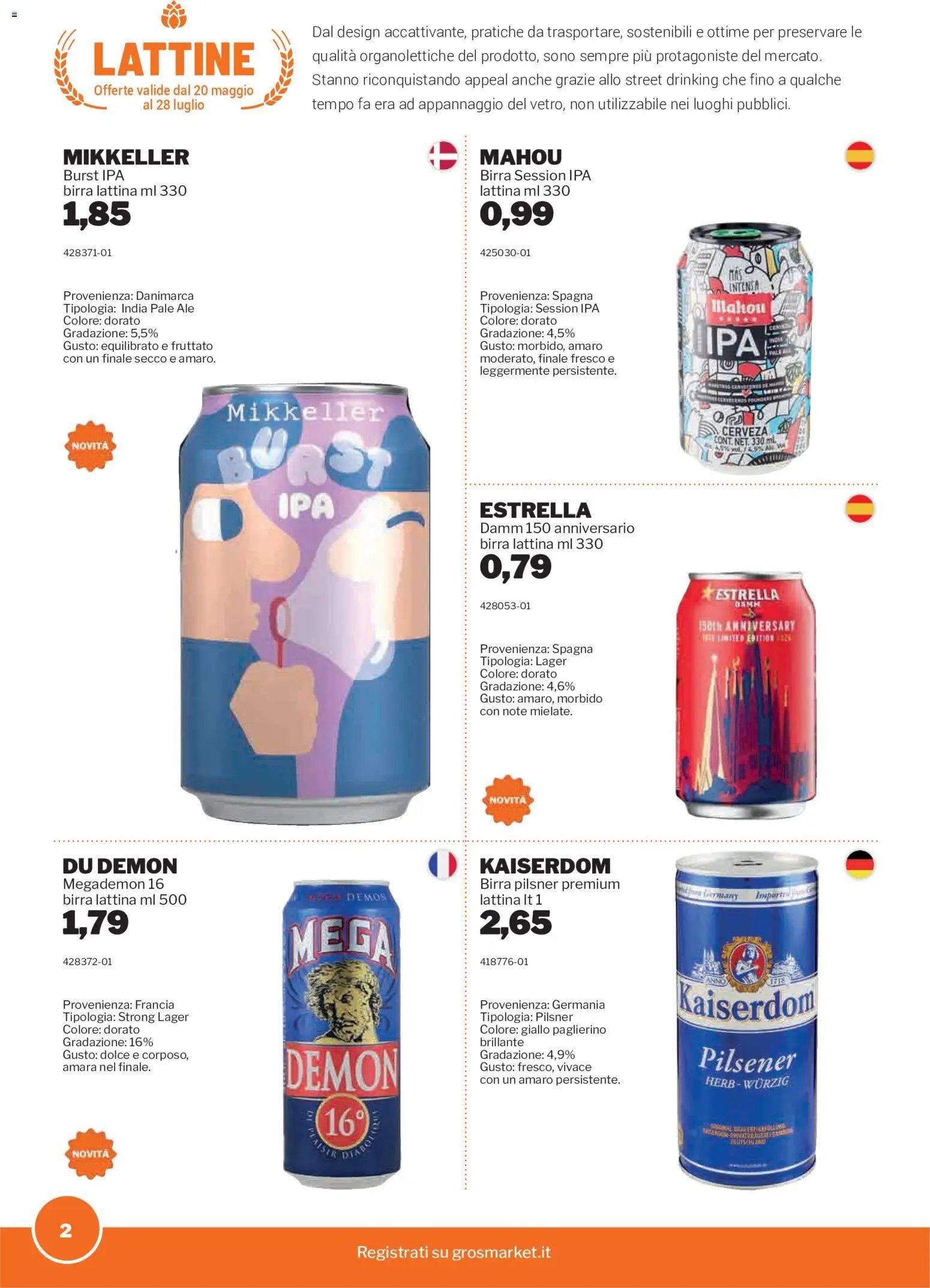 Sogegross volantino Birre (2026-05-20 - 2026-07-28)