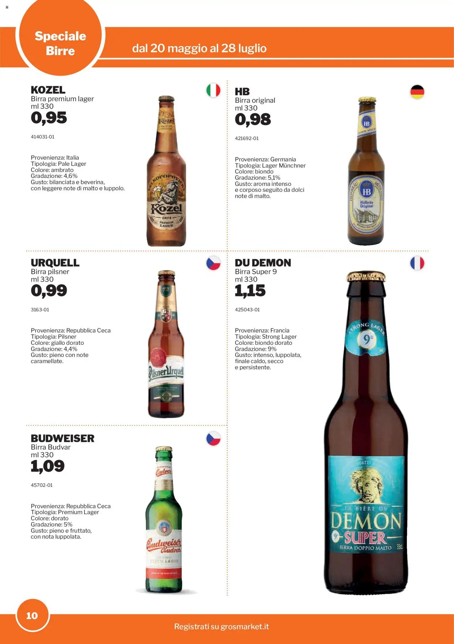 Sogegross volantino Birre (2026-05-20 - 2026-07-28)