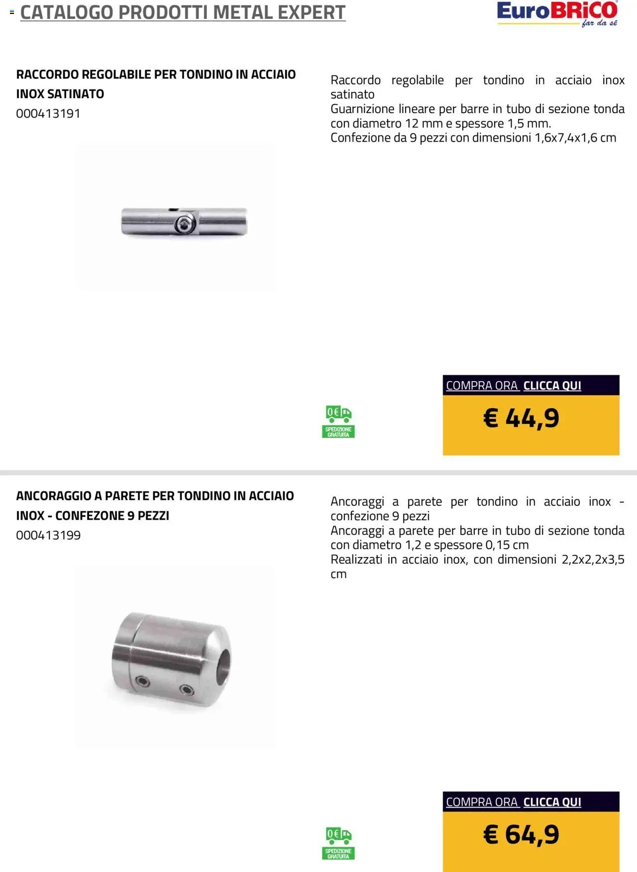 Eurobrico Prodotti Metal Expert catalogo