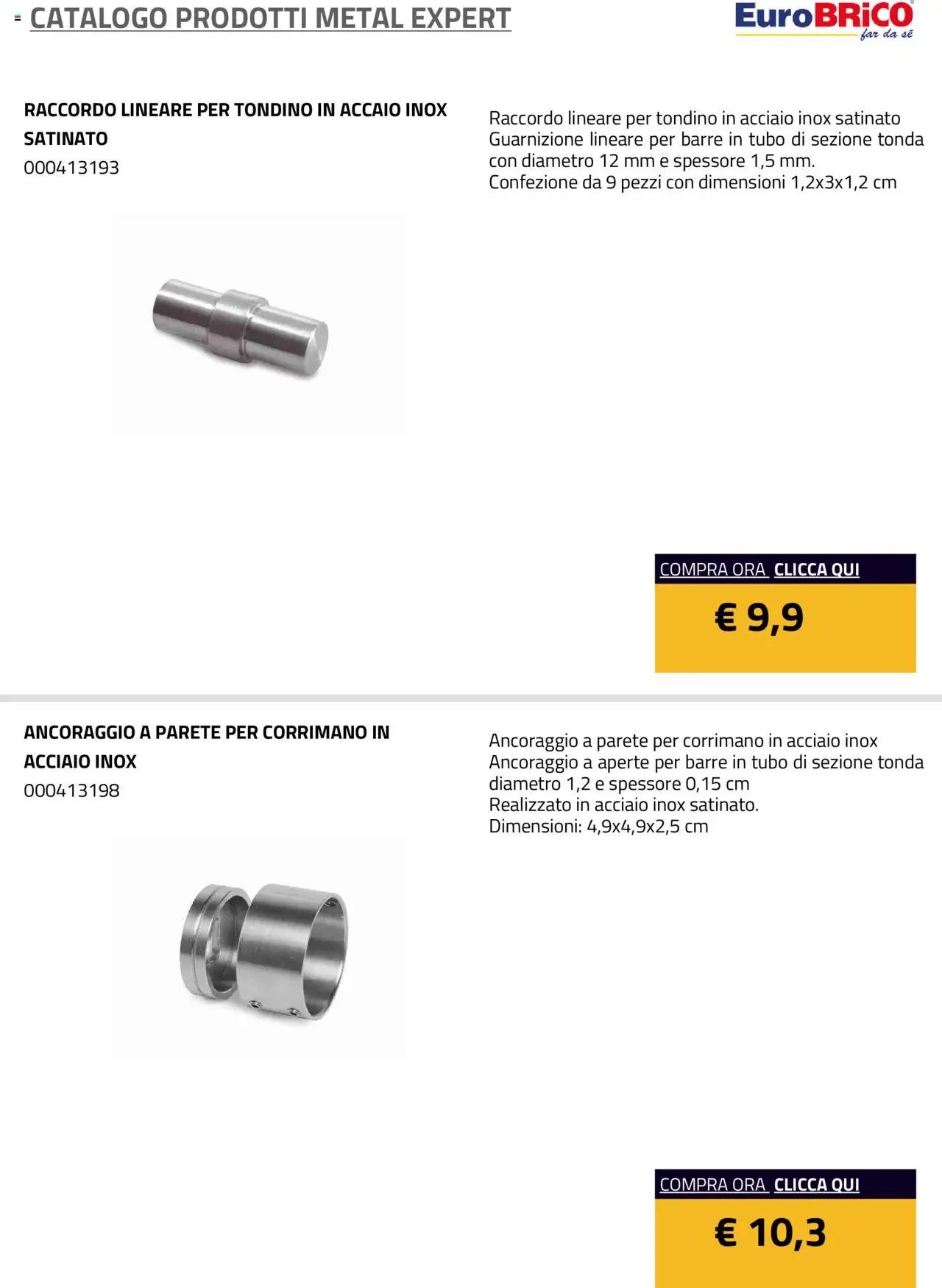 Eurobrico Prodotti Metal Expert catalogo