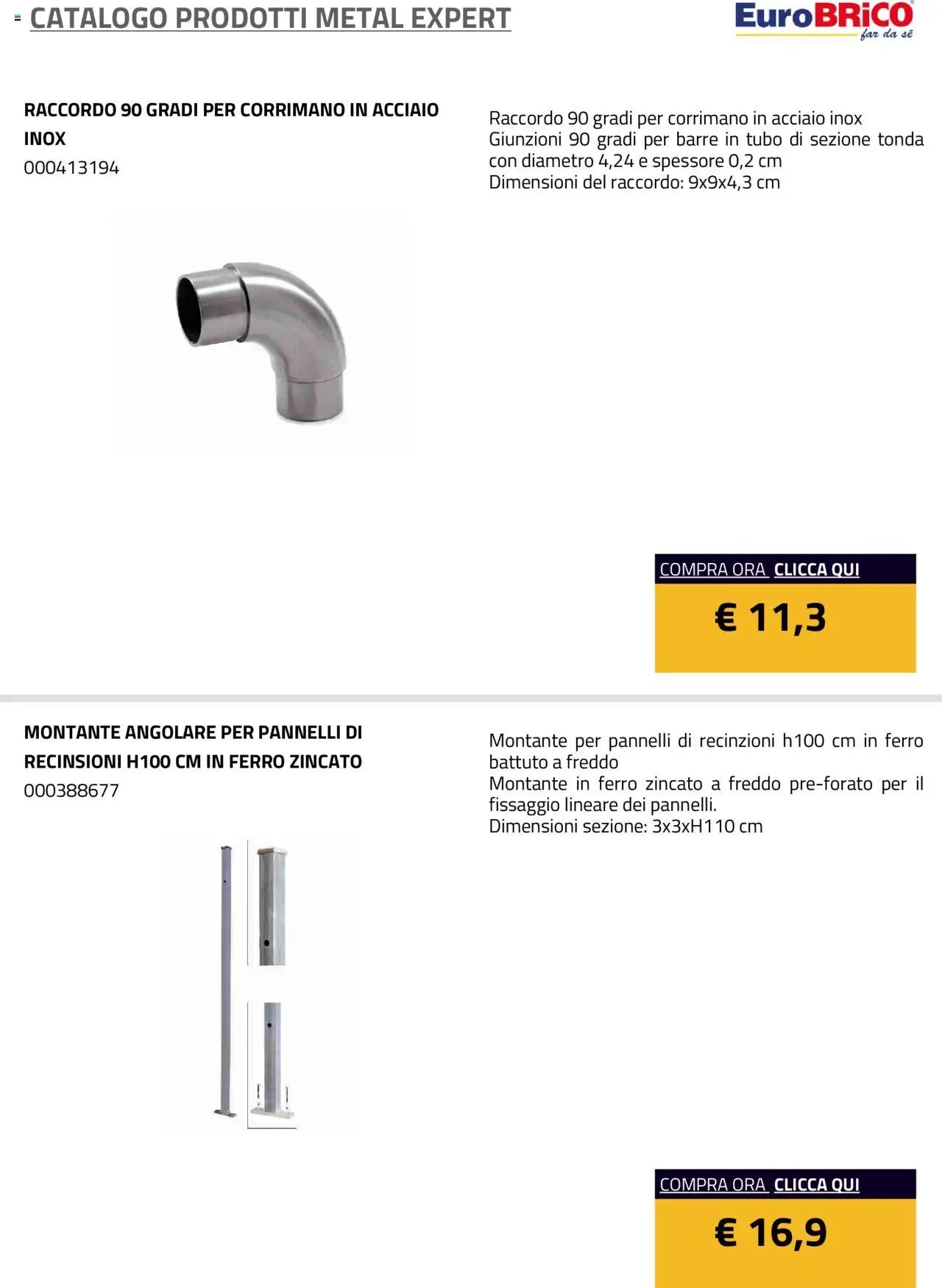 Eurobrico Prodotti Metal Expert catalogo