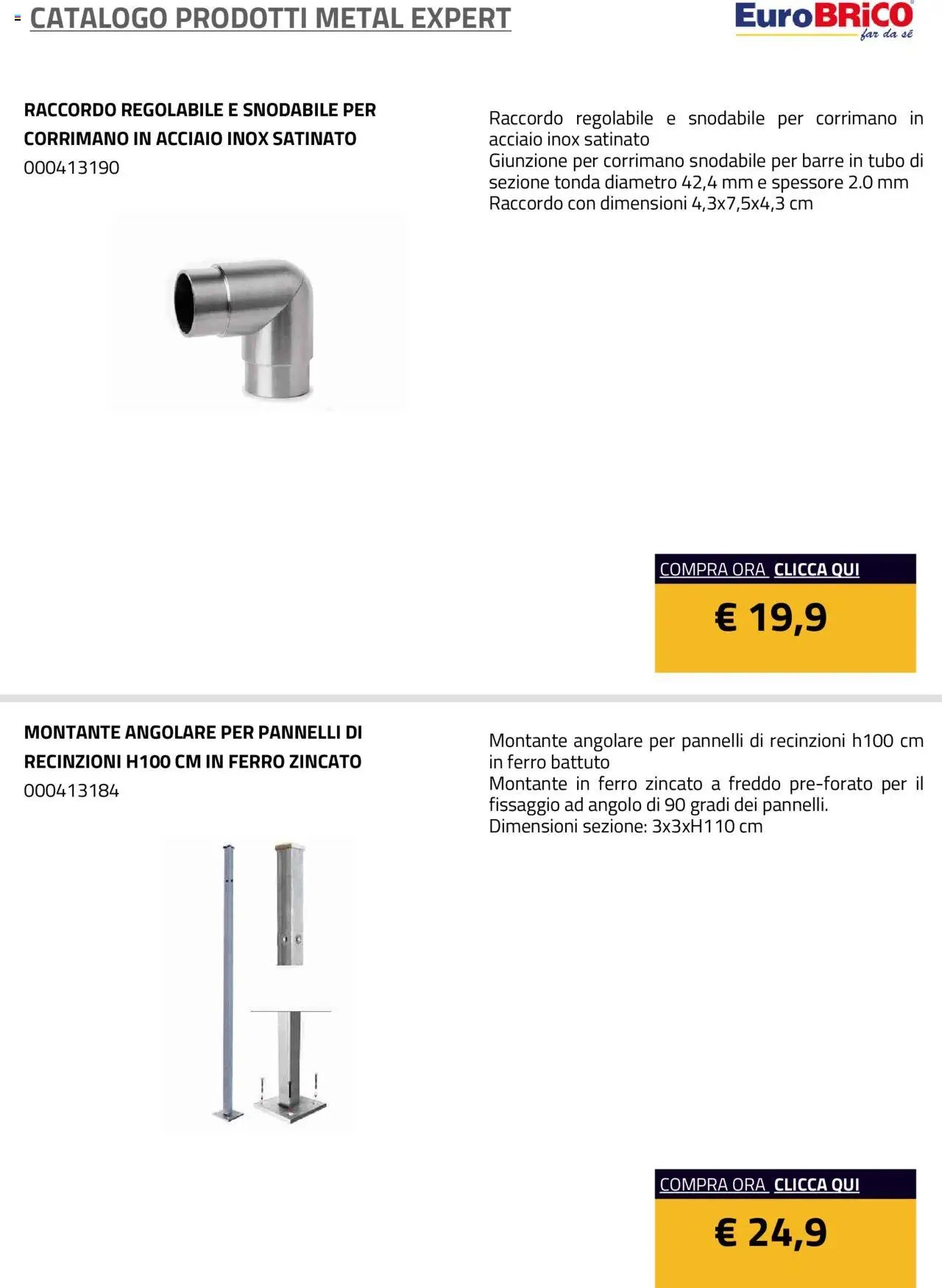 Eurobrico Prodotti Metal Expert catalogo