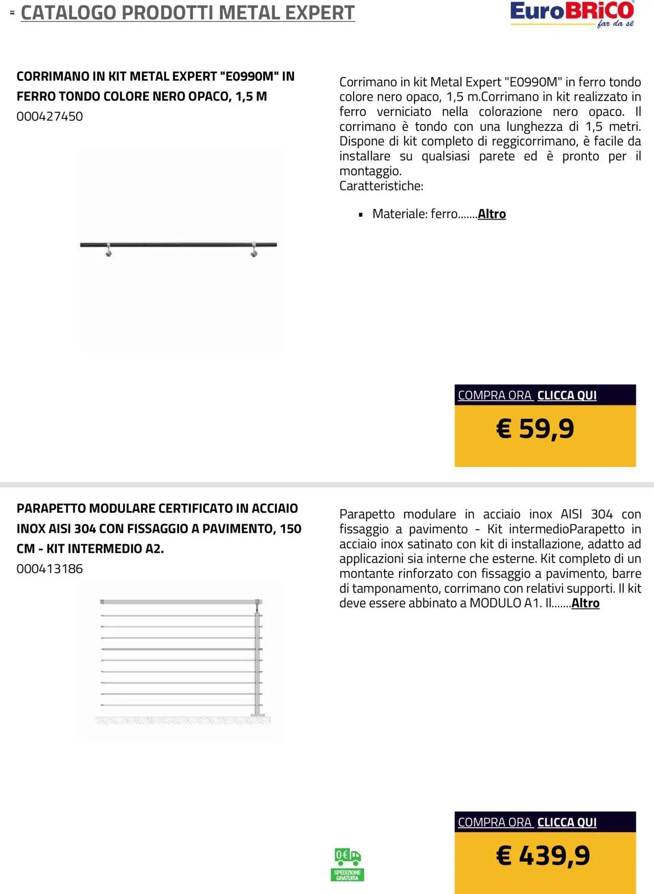 Eurobrico Prodotti Metal Expert catalogo