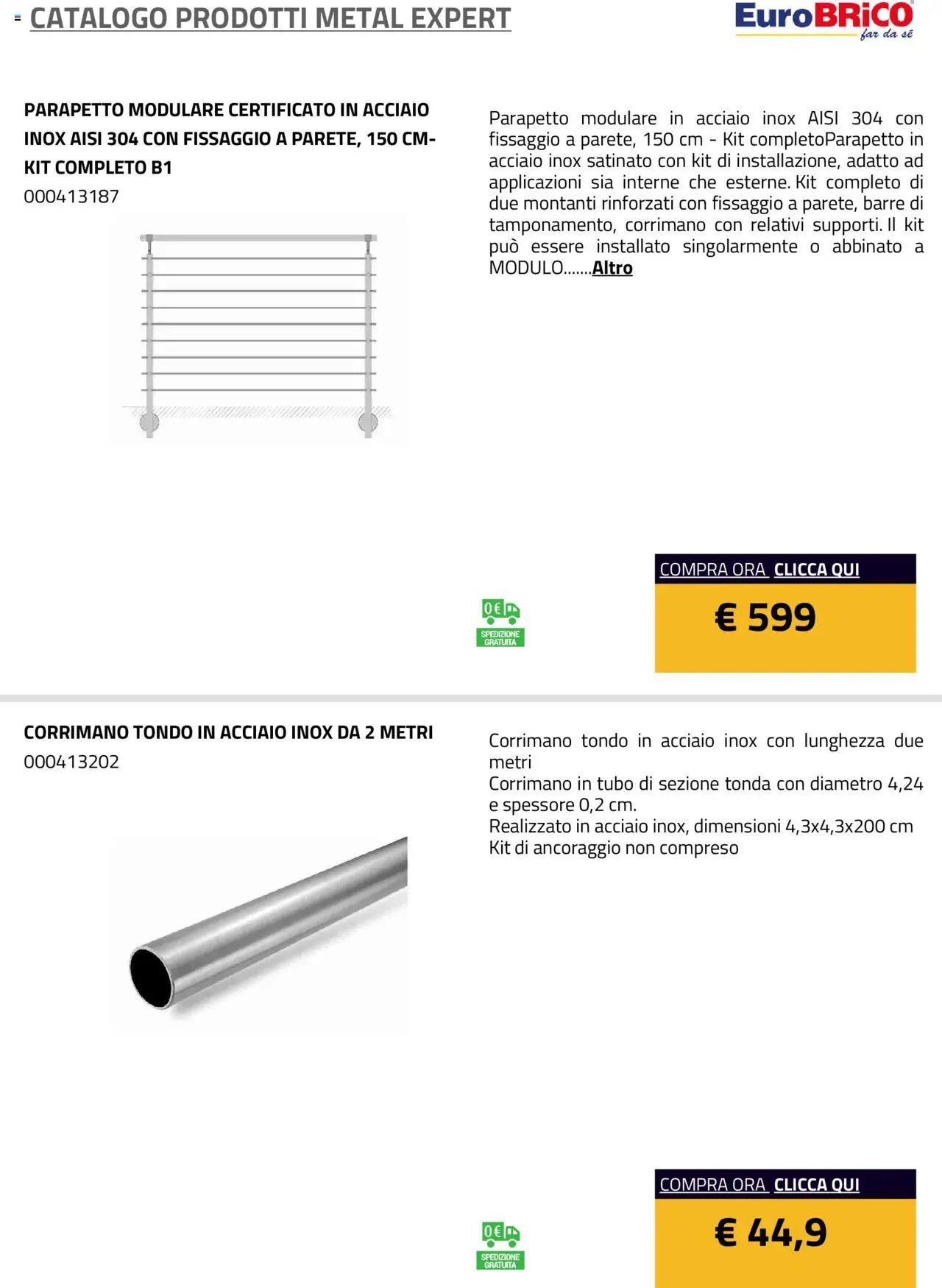 Eurobrico Prodotti Metal Expert catalogo