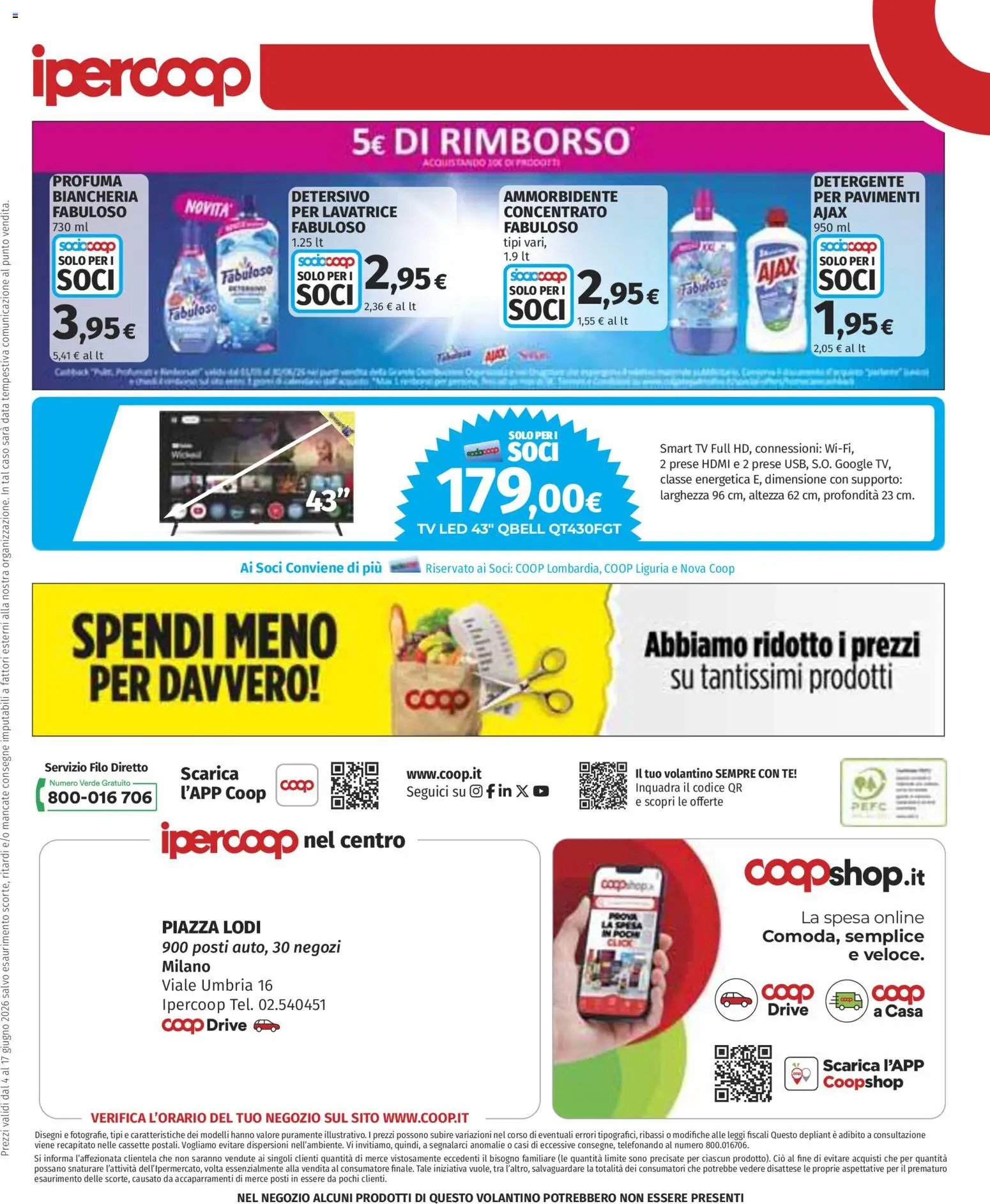 Ipercoop volantino Milano