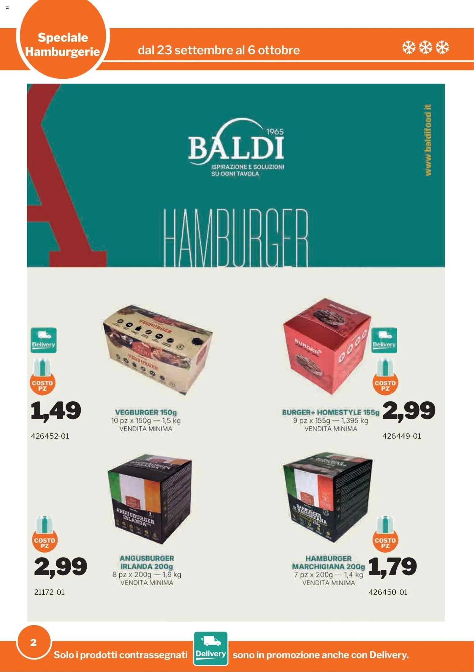 Sogegross volantino Hamburgerie