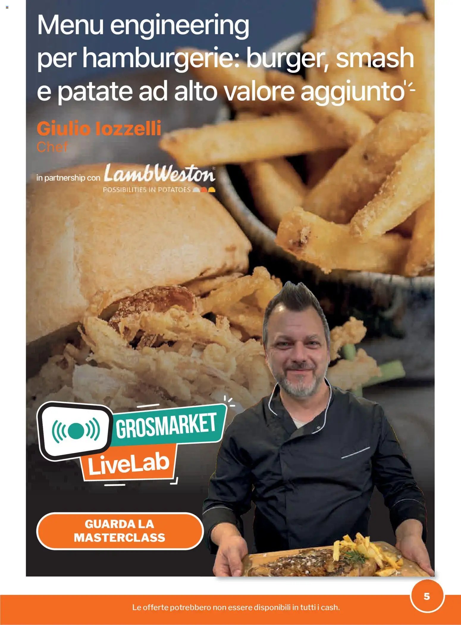 Sogegross volantino Hamburgerie