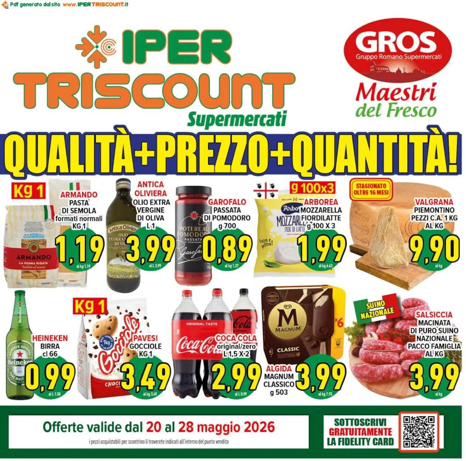 Ipertriscount volantino Roma