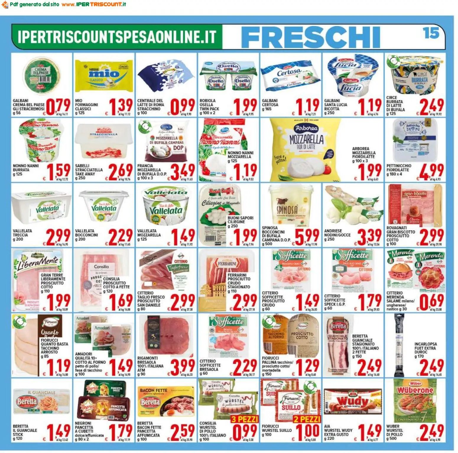 Ipertriscount volantino Roma
