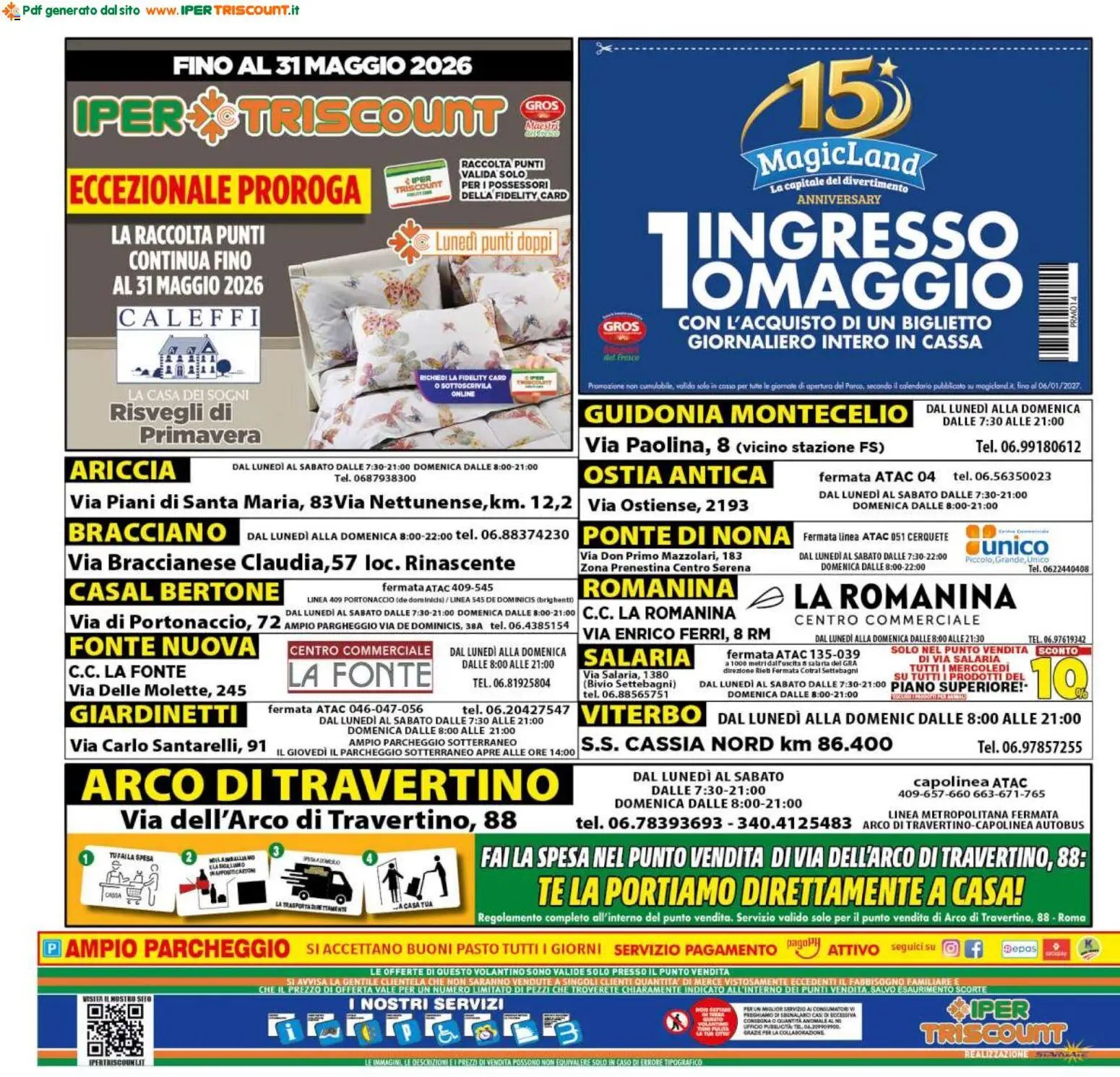 Ipertriscount volantino Roma