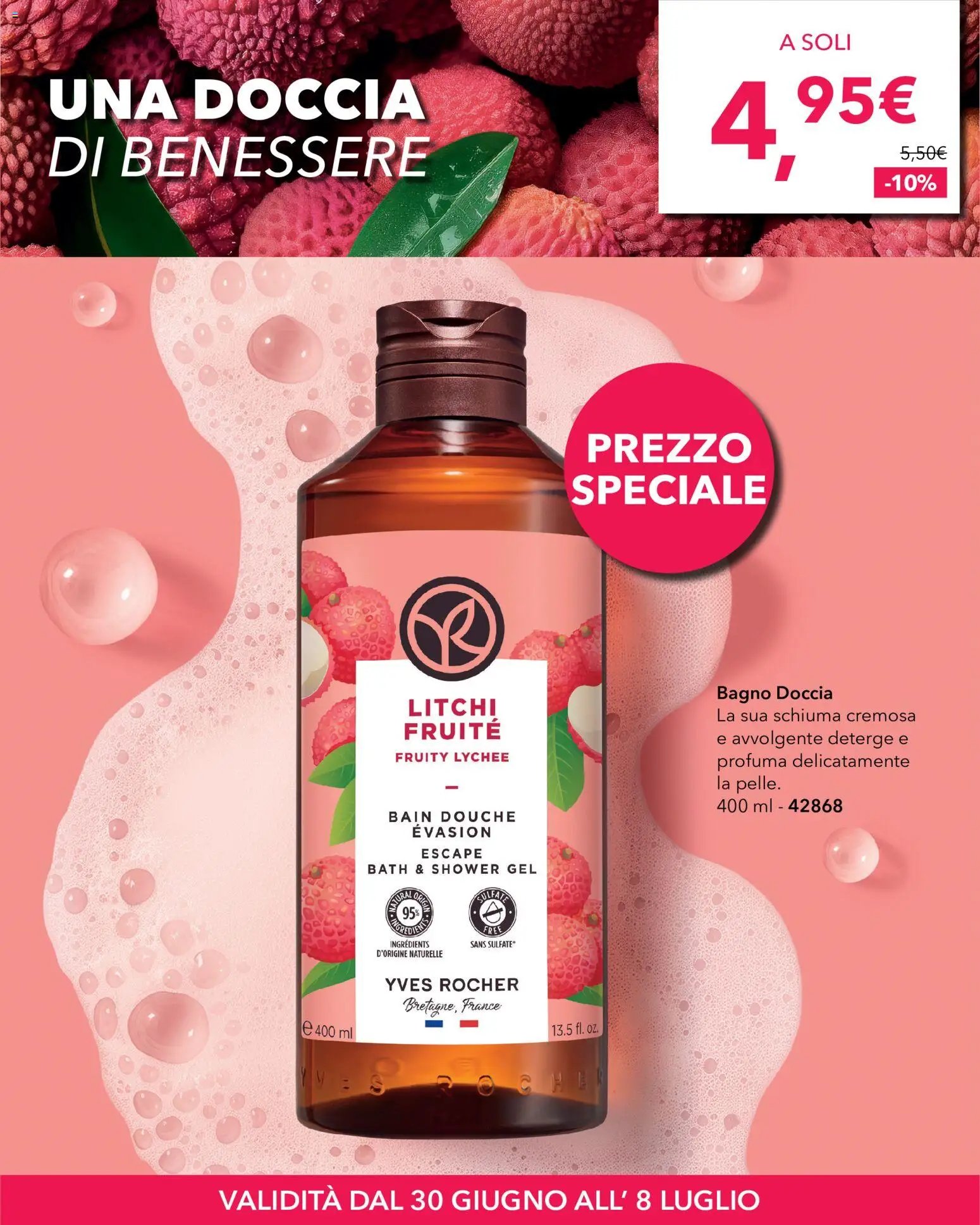 Yves Rocher catalogo Litchi Fruttato