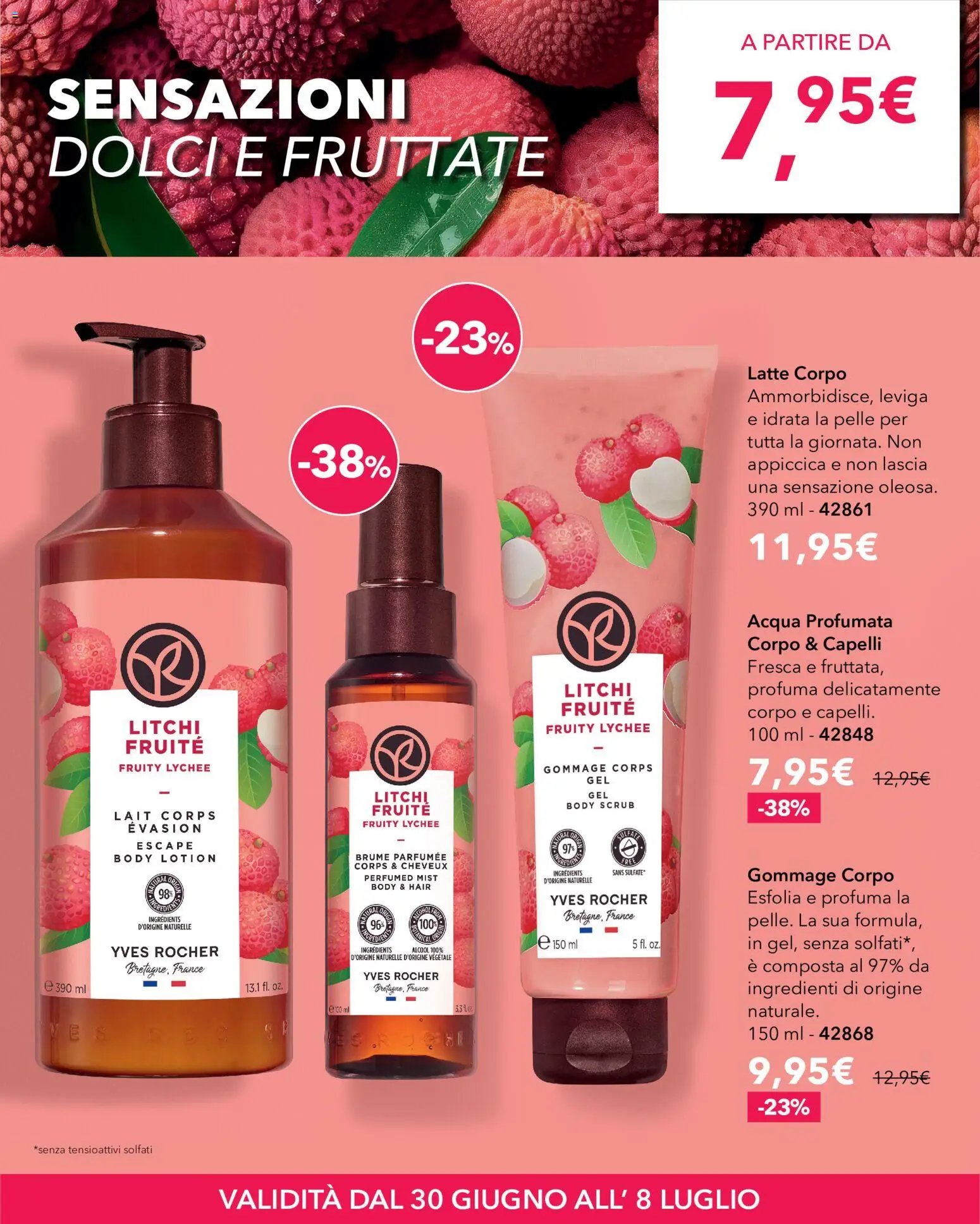Yves Rocher catalogo Litchi Fruttato