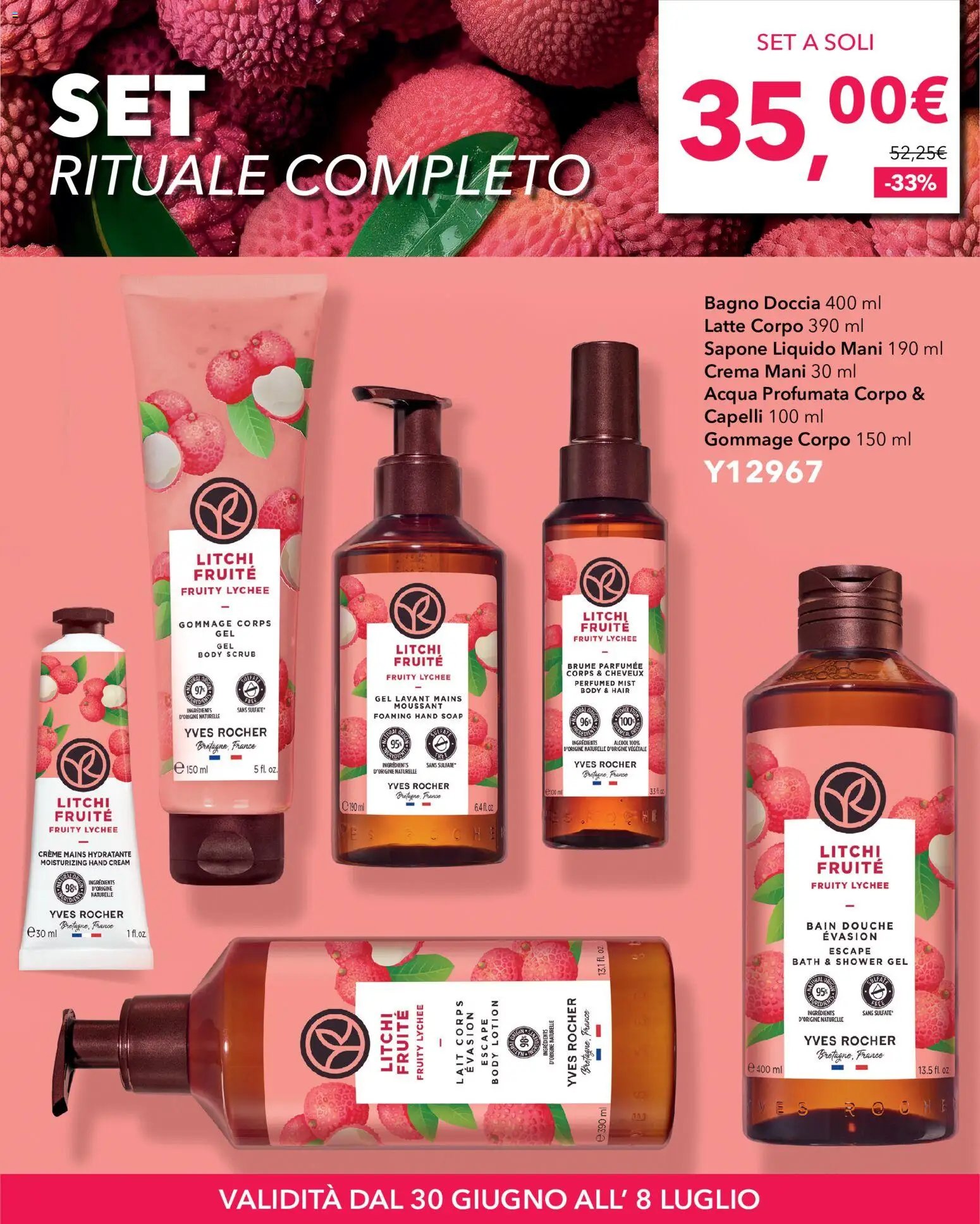 Yves Rocher catalogo Litchi Fruttato