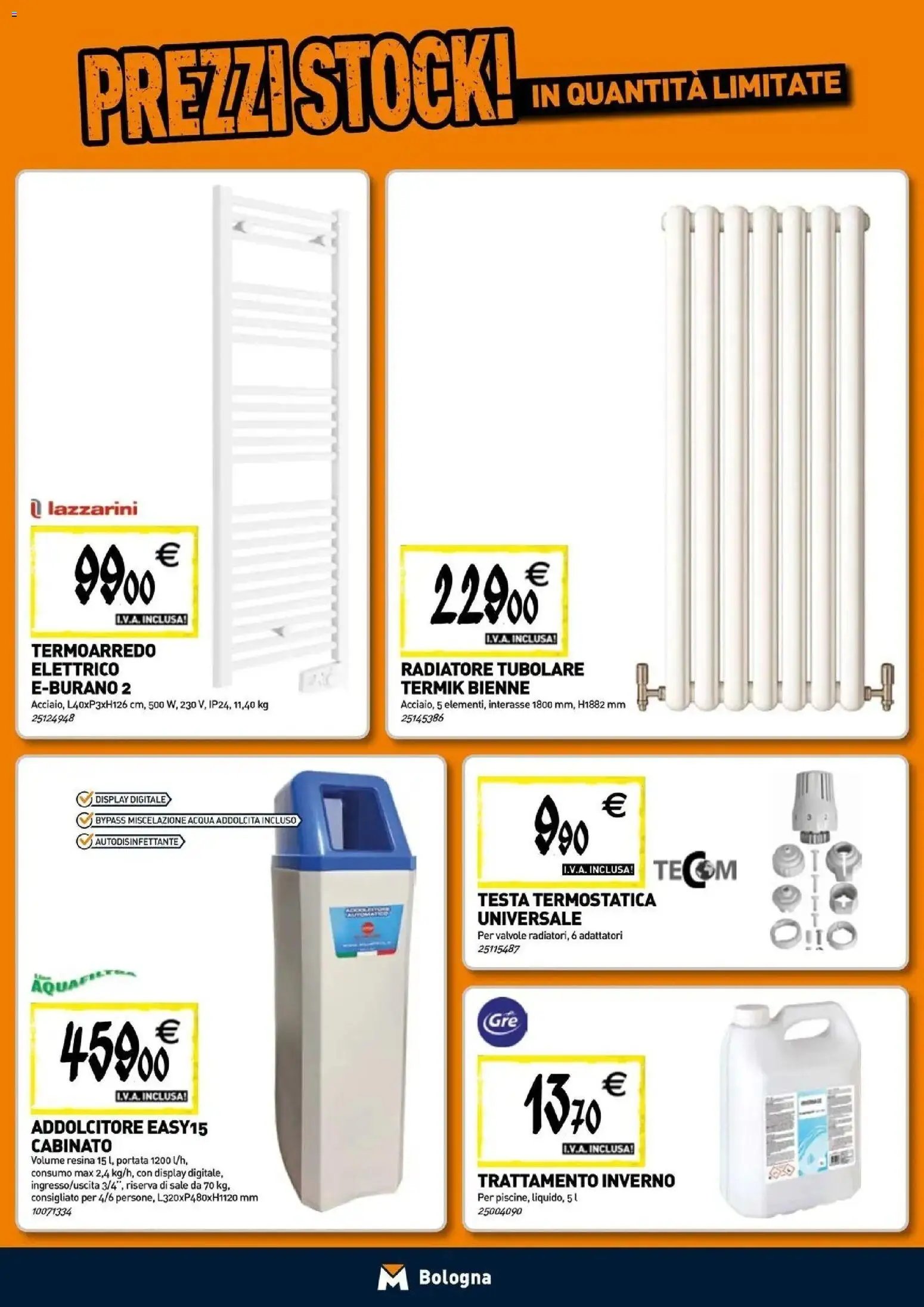 TECNOMAT - Straordinari prezzi stock!