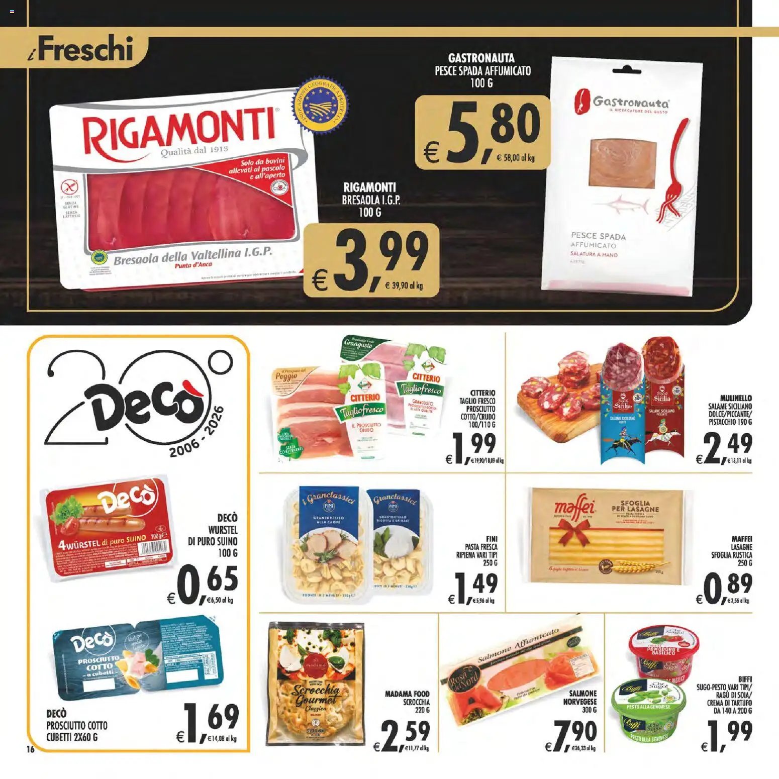 Decò volantino Gourmet Sicilia