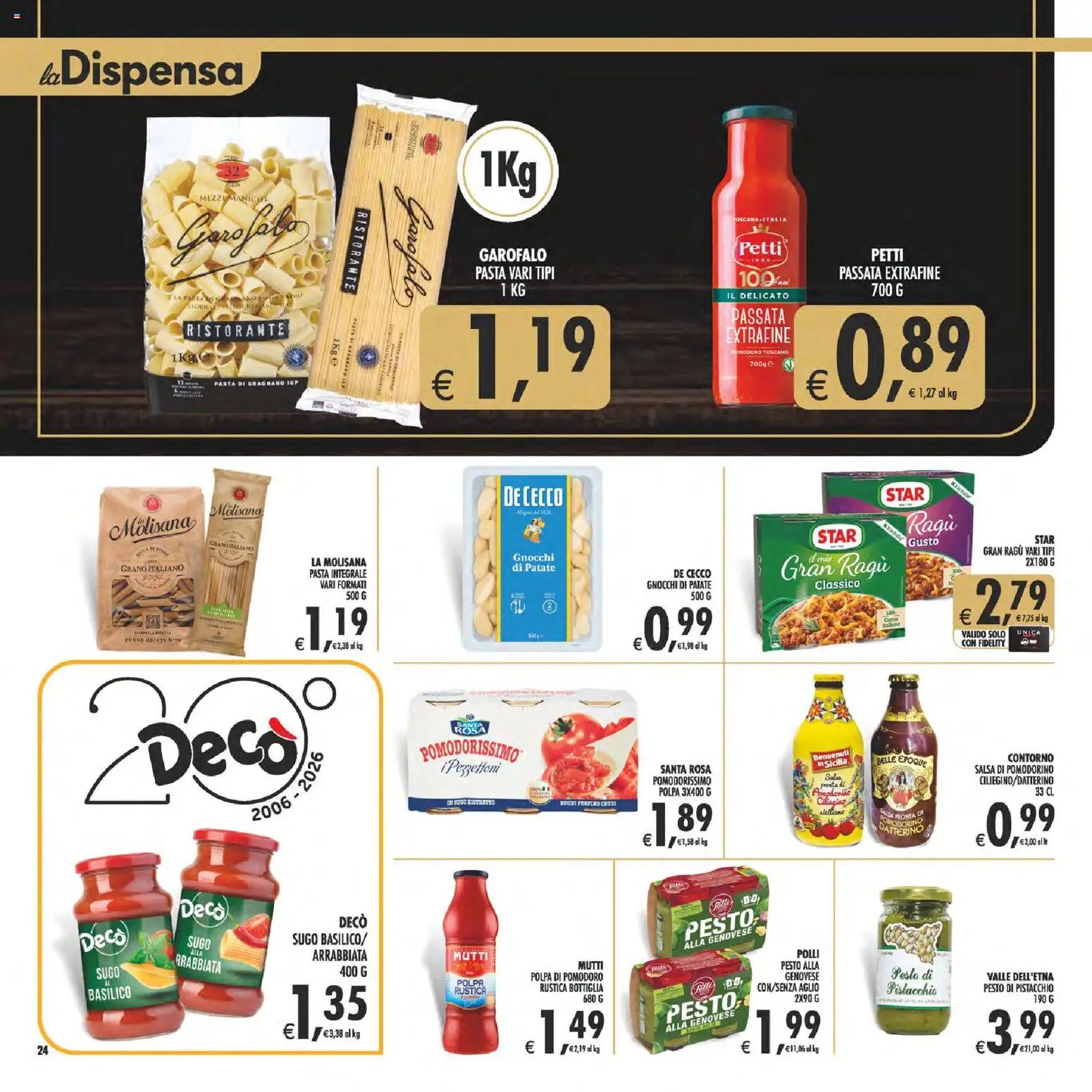 Decò volantino Gourmet Sicilia